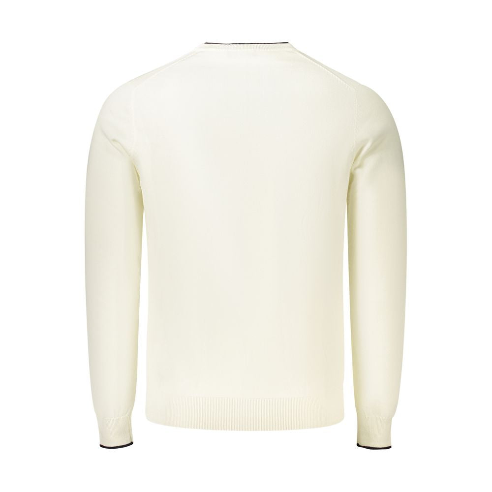 Sweatshirt by North Sails for men in cotton white presents a smart casual silhouette, featuring a smart casual crew neckline and for a sophisticated look.
