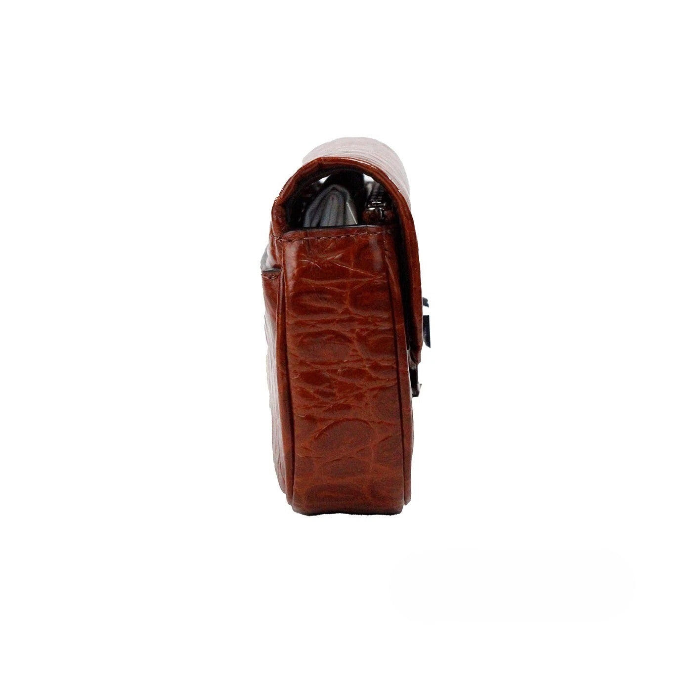 Mini 2-in-1 Shoulder & Crossbody Travel Handbag by Marc Jacobs for women in leather & metal animal, brown, silver, patterned & print features a multifaceted silhouette, showcasing a secure zipper & magnetic and multifaceted cardholder with versatile crossbody-strap, shoulder-strap, adjustable-strap & detachable-strap for multifaceted style.