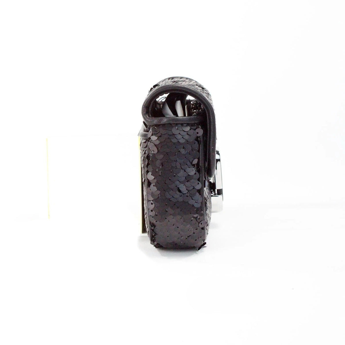 Marc Jacobs The Mini J Shoulder Bag Leather 2-in-1 & Crossbody Handbag - Black Silver Signature