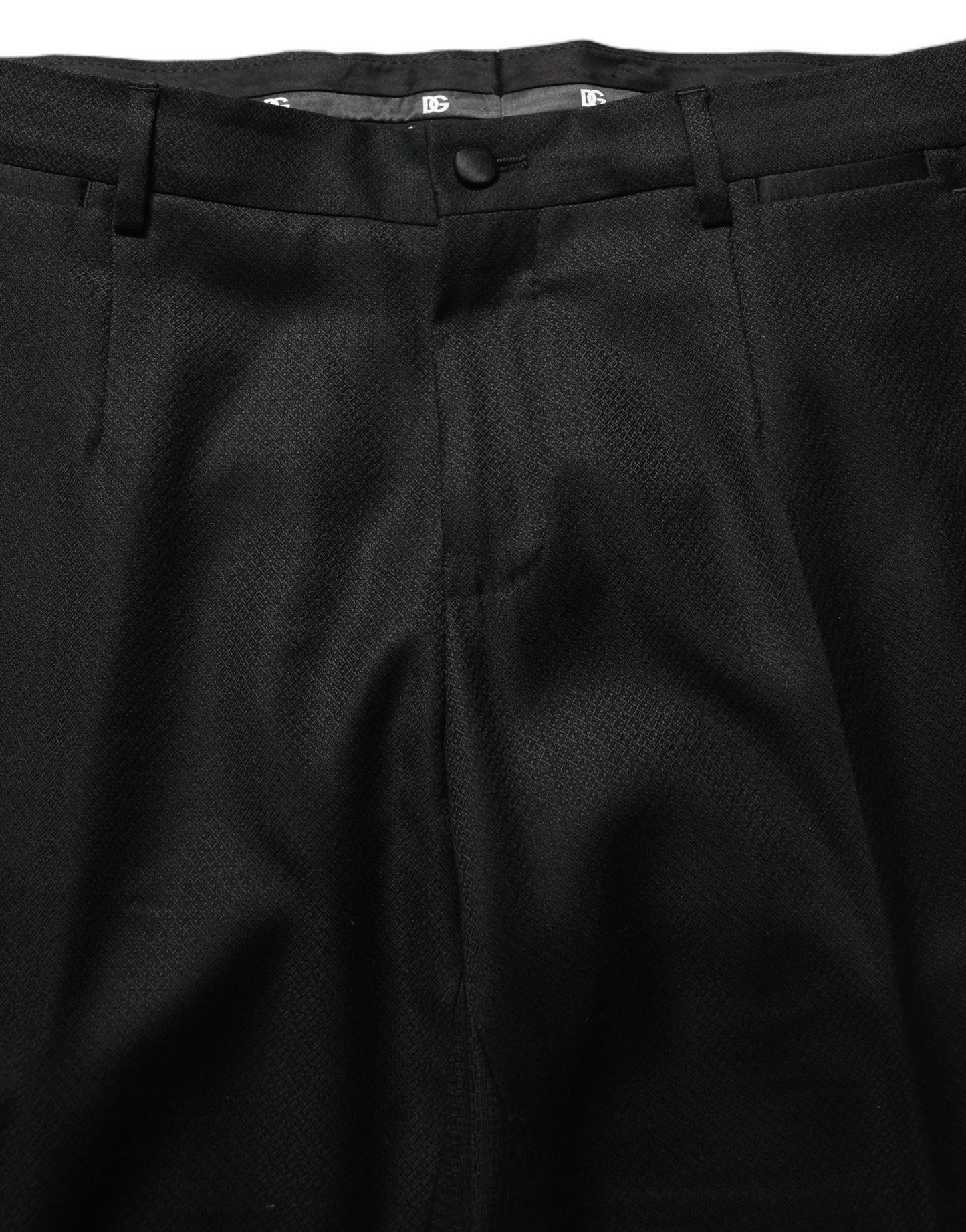 Dolce & Gabbana Black Wool Slim Fit Formal 2 Piece Men Suit