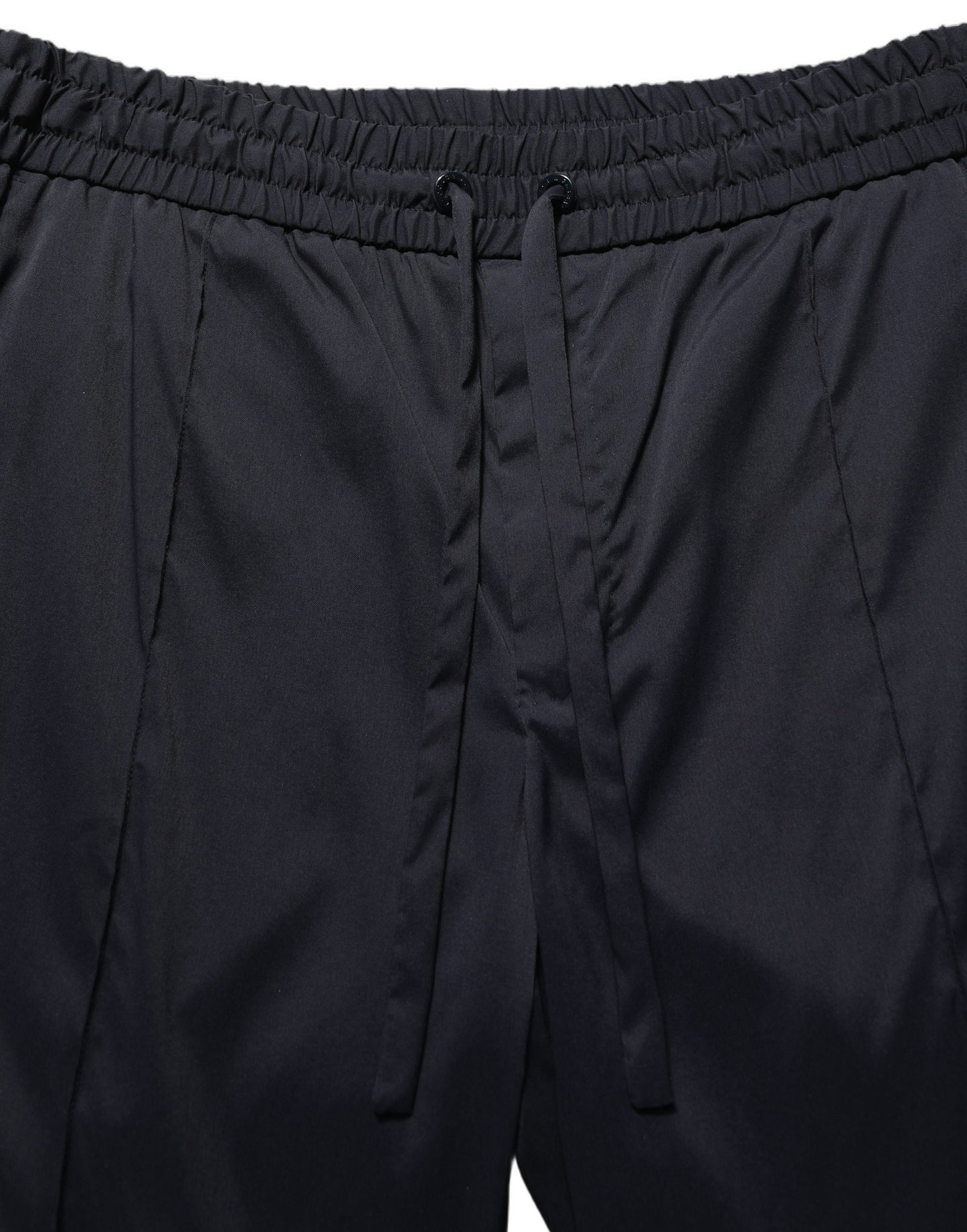 Dolce & Gabbana Black Nylon Straight Jogger Sweatpants Pants