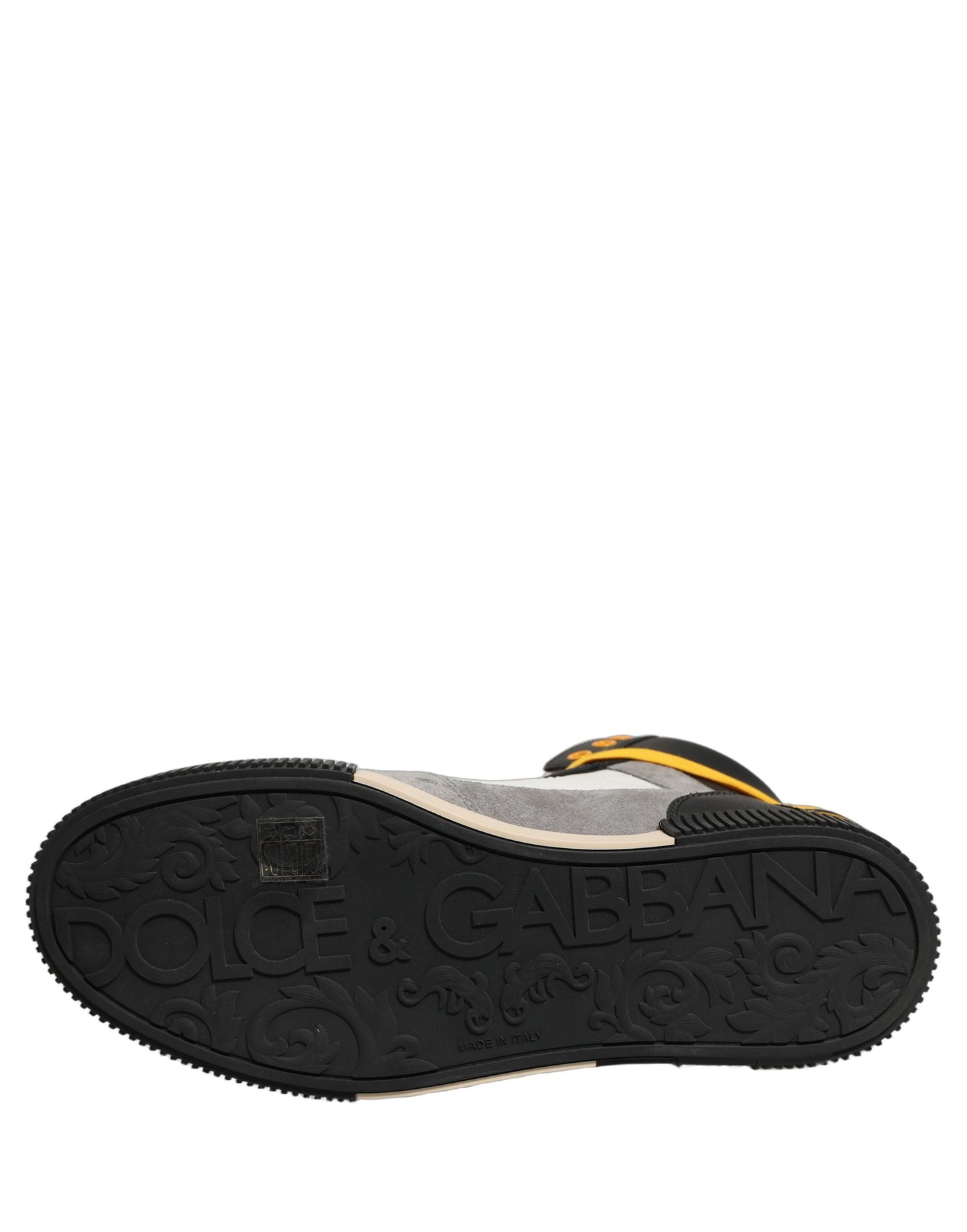 Dolce & Gabbana Multicolor Leather High Top Sneakers Shoes