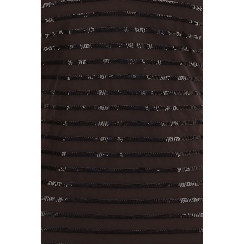 One-Piece Swimsuit by Brunello Cucinelli for women in nylon & sequins brown, patterned & striped features an magnificent silhouette that beautifully showcases the elegant Women's Nylon & Sequins One-Piece Swimsuit design with a magnificent fit.