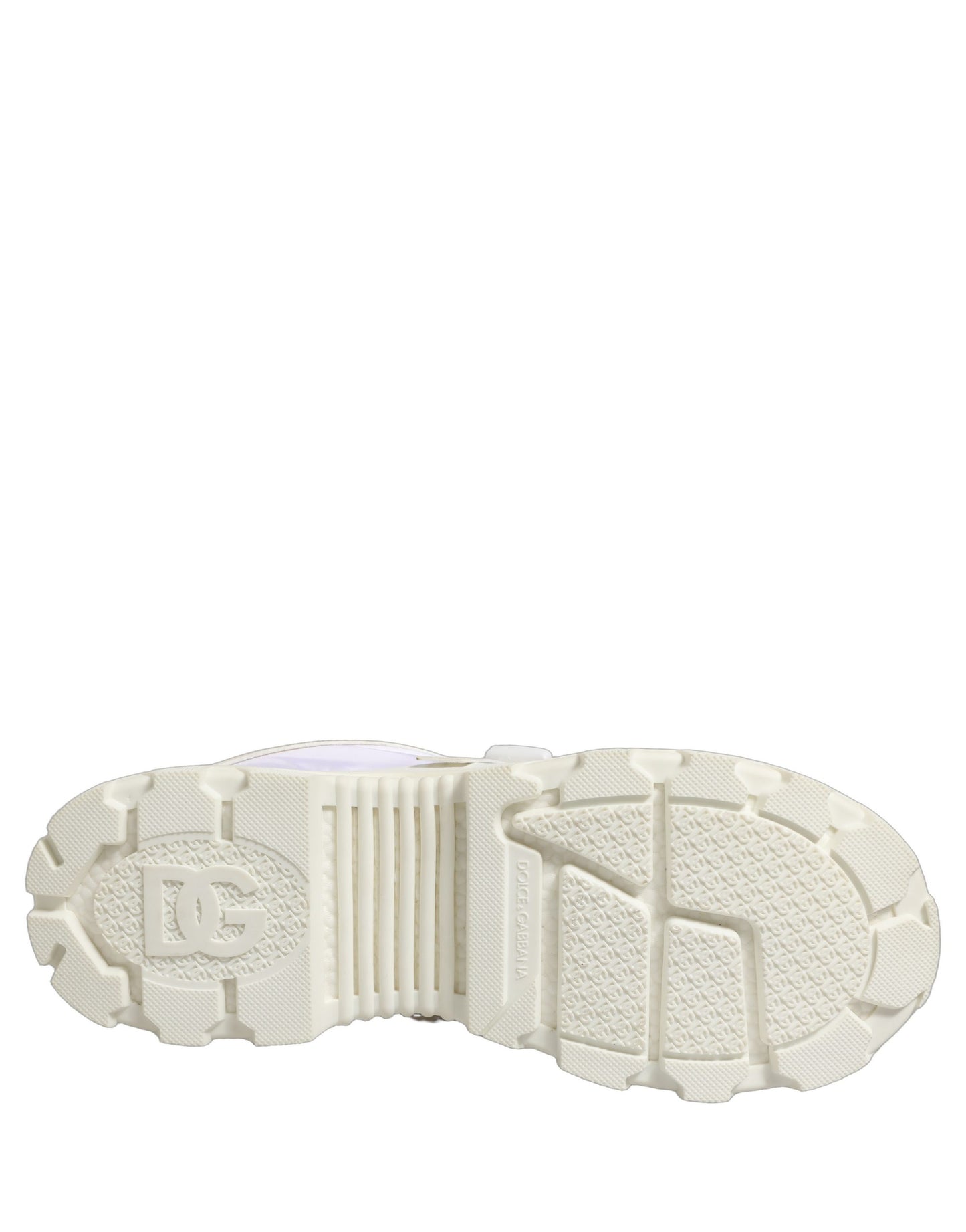 Dolce & Gabbana White Airmaster Panelled Low Top Men Sneakers Shoes