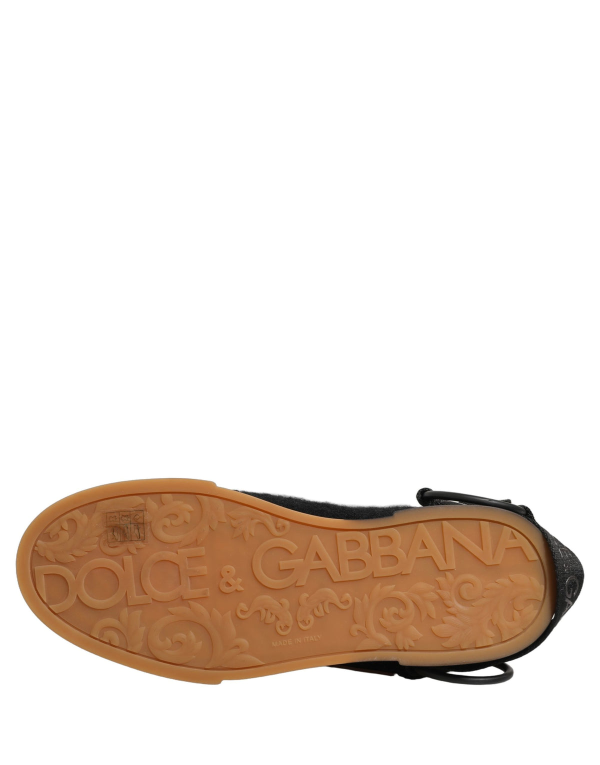 Dolce & Gabbana Men's Low Top Alpaca Wool Nylon PVC & Calf Leather Sneakers - Black Multicolor