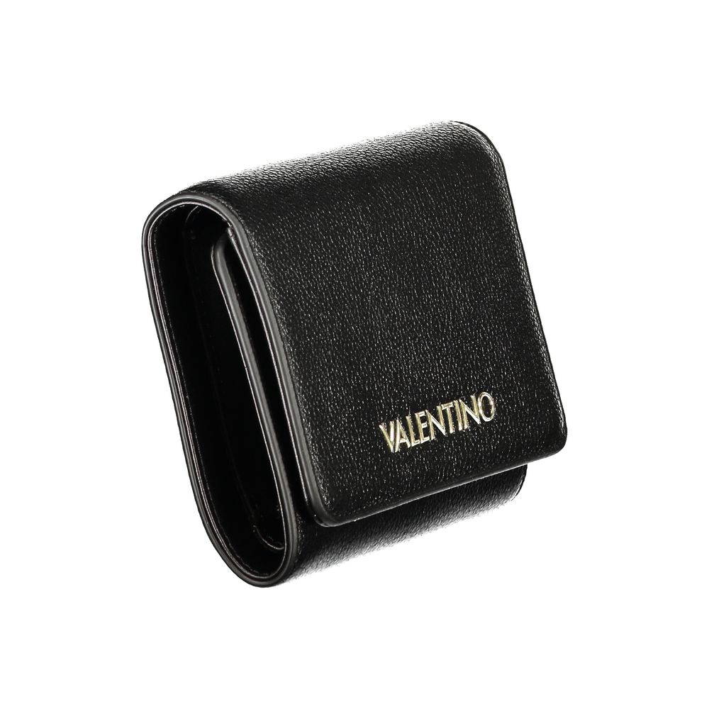 Mario Valentino Polyurethane Cardholder Wallet - Black