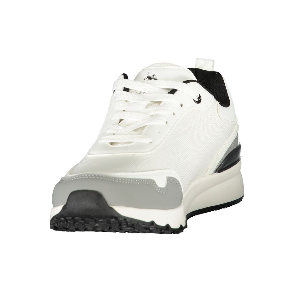 Athletic Sneakers U.S. POLO ASSN. men polyester black, gray, white & print featuring a avant-garde Men's Athletic Polyester Sneakers design with a avant-garde athletic style for a refined finish.