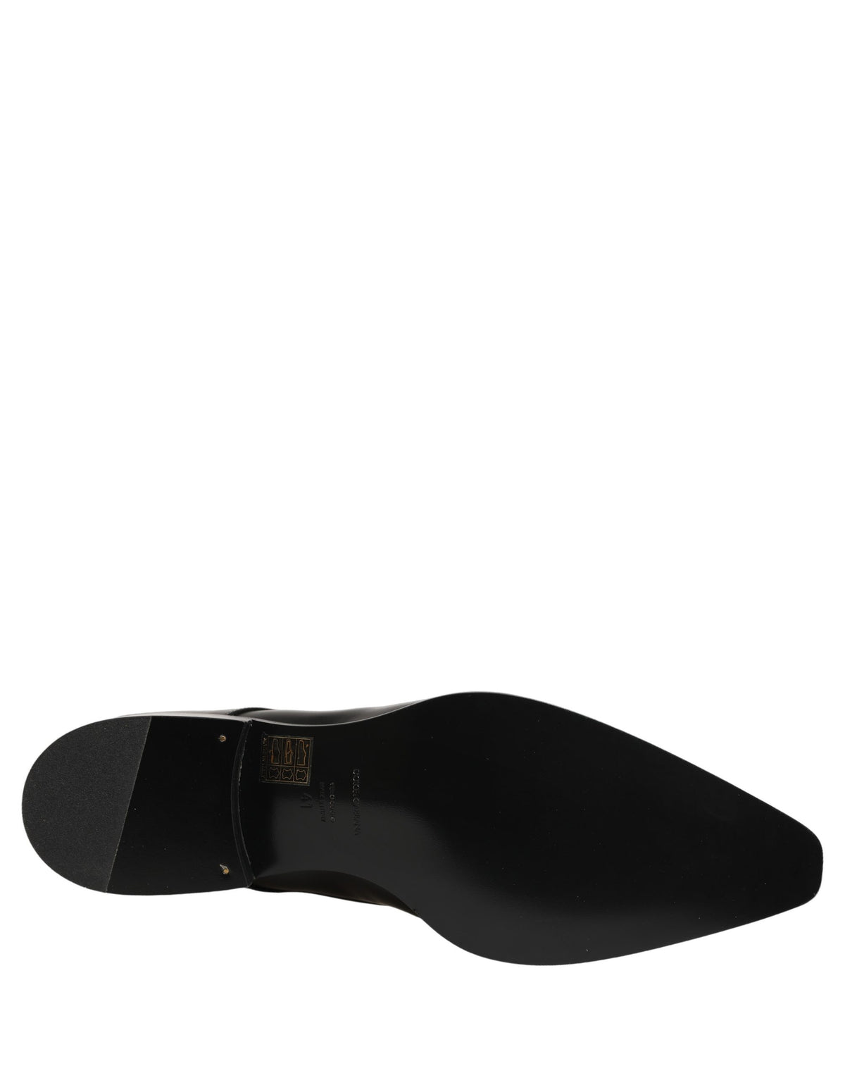 Dolce & Gabbana Unisex Goat & Calf Leather Derby Lace-Up Shoes - Black