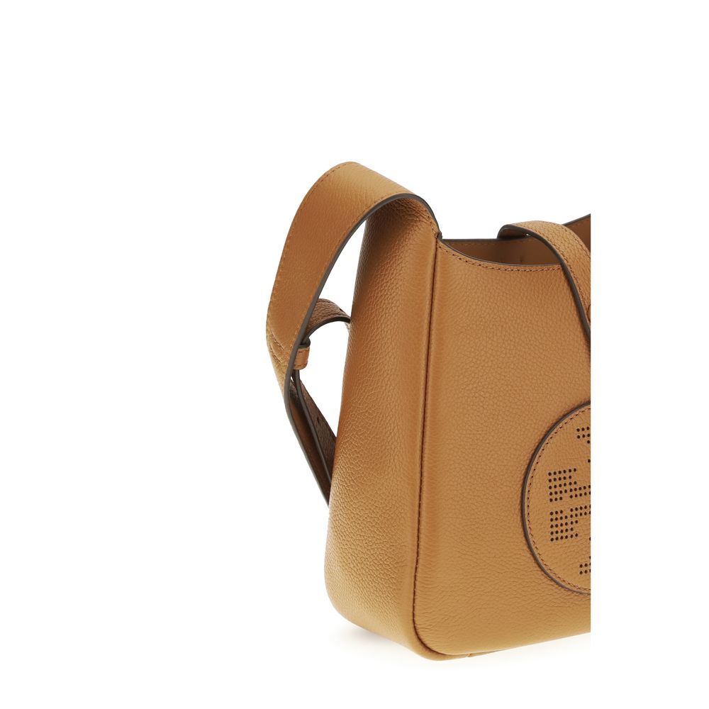 Crossbody Shoulder Bag by Tory Burch for women in bos taurus calf nappa & pebbled leather brown features a effortless sophistication silhouette, secured by a snap with ample internal-pockets and versatile crossbody-strap & adjustable-strap for a effortless sophistication finish.
