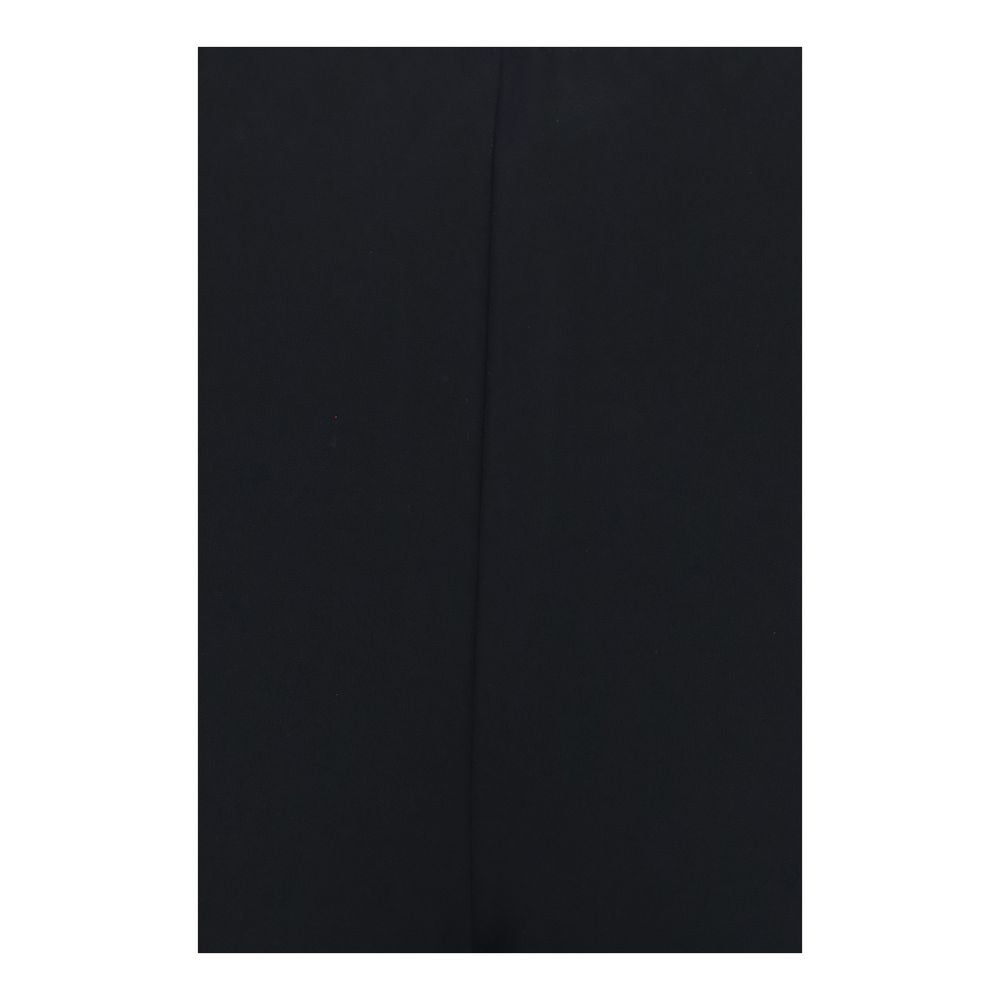 Trousers by Gucci for women in viscose black features a artisanal silhouette, showcasing a sophisticated flared & regular-fit with a long and for a artisanal finish.