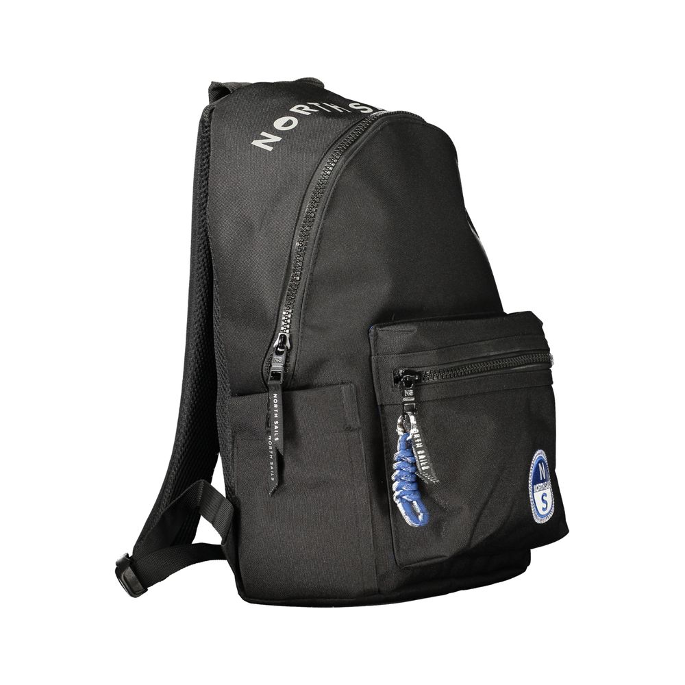 Backpack by North Sails for men in polyester black & print features a architectural Polyester Backpack design with a secure zipper, ample external-pockets & laptop-compartment, and versatile handle, backpack-strap & adjustable-strap for a architectural finish.