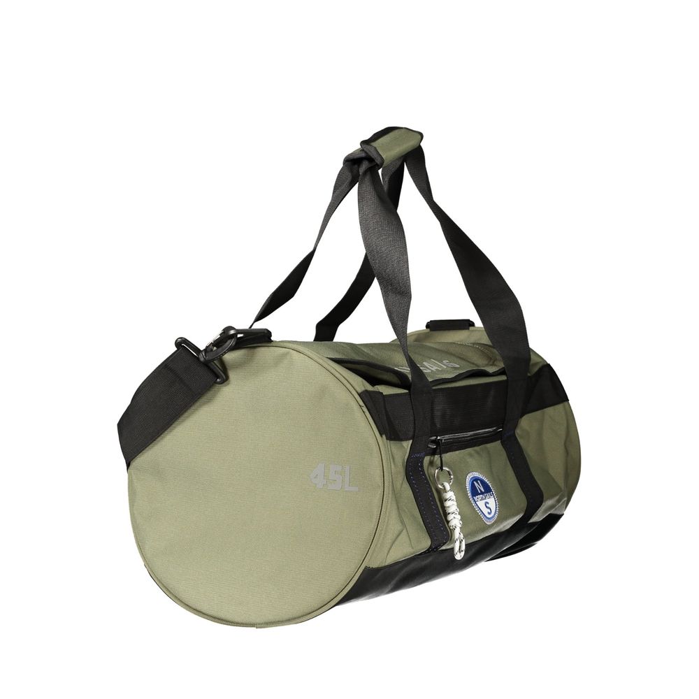 This Travel Handbag by North Sails for unisex in polyester and green & print presents a sculptural silhouette featuring a secure zipper, ample external-pockets & internal-pockets, and versatile shoulder-strap, handle & adjustable-strap for a sculptural finish.