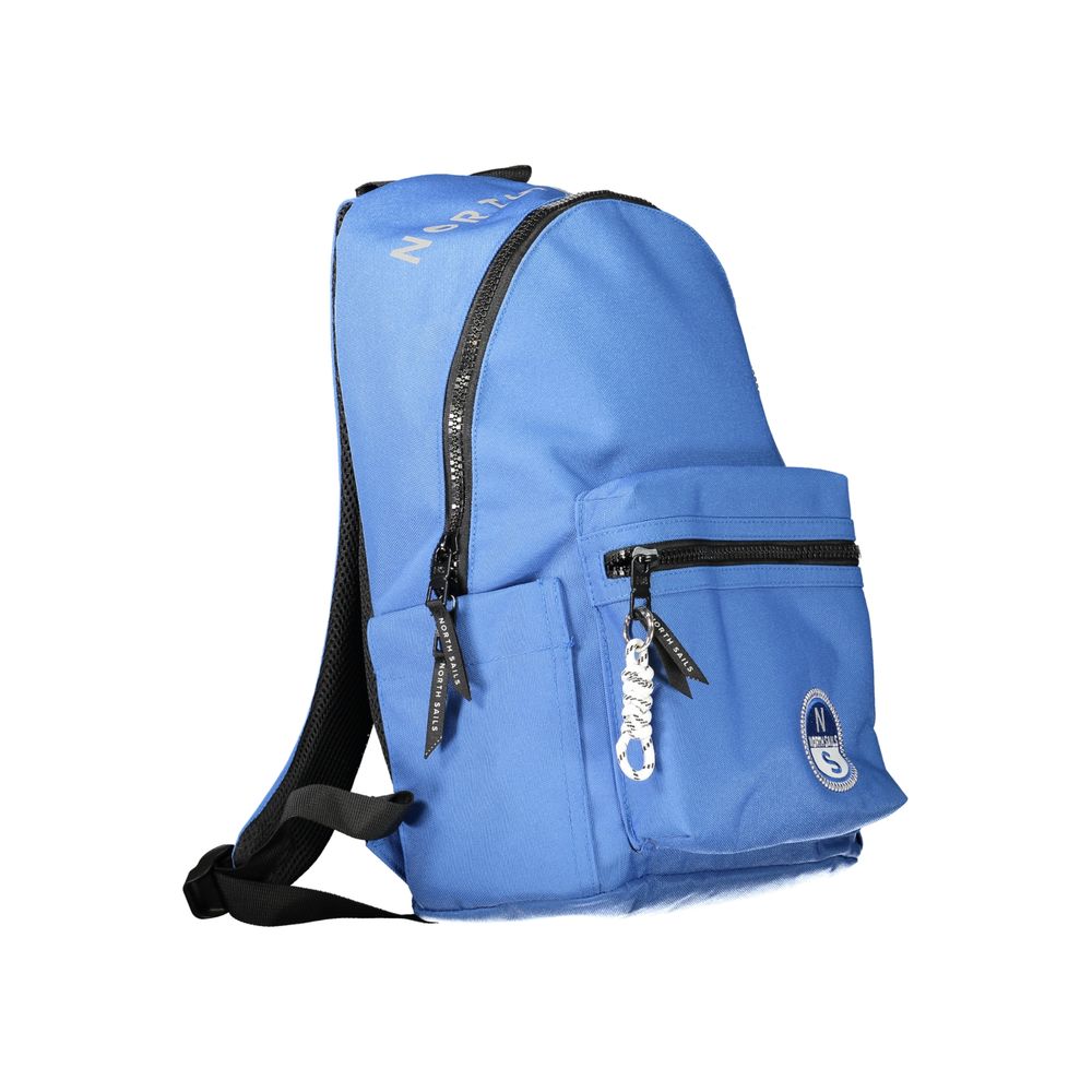 Backpack by North Sails for men in polyester blue & print features a architectural City Polyester Backpack design with a secure zipper, ample external-pockets & laptop-compartment, and versatile backpack-strap, adjustable-strap & handle for a architectural finish.