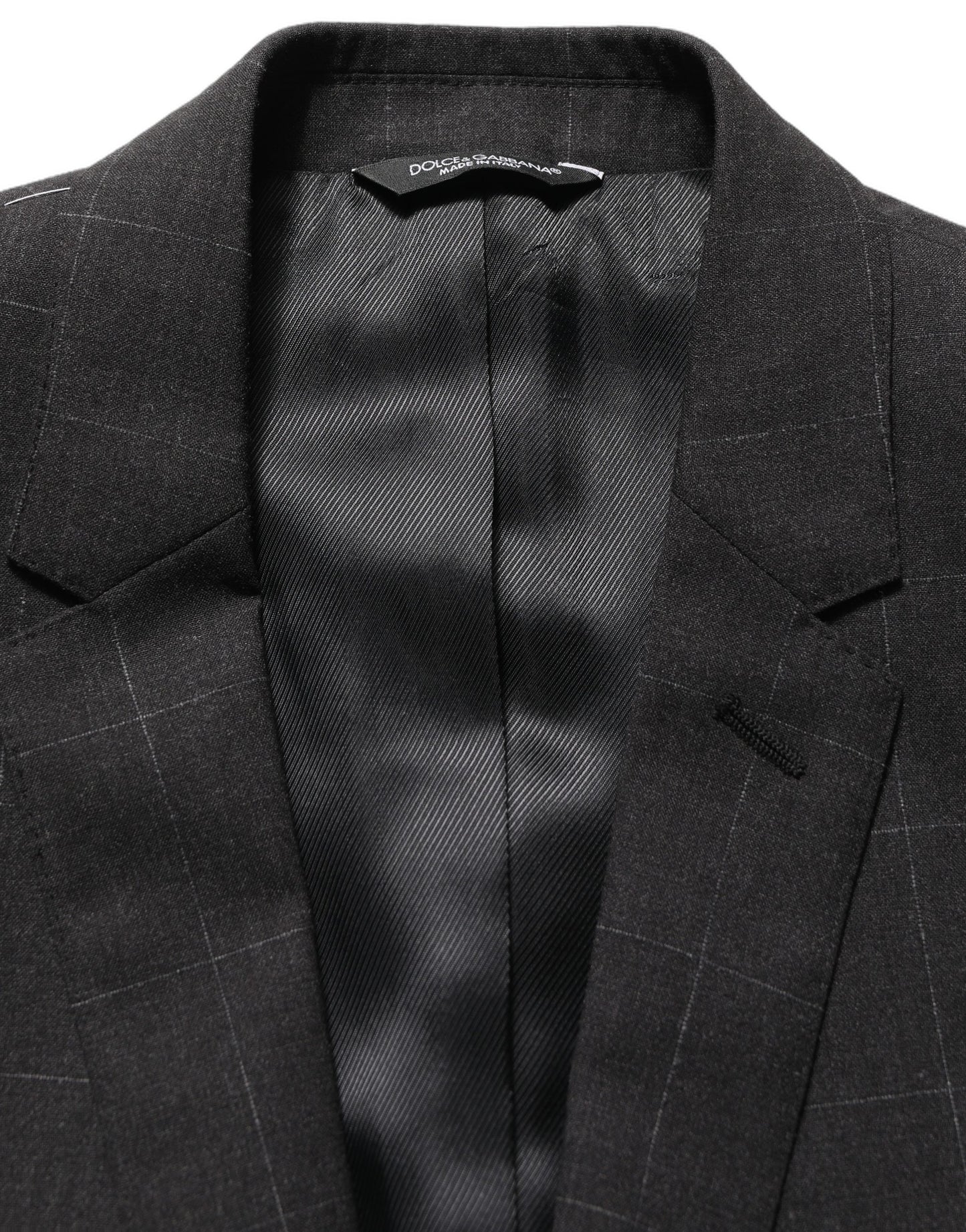 Dolce & Gabbana Black Wool Slim Fit Formal 2 Piece Men Suit
