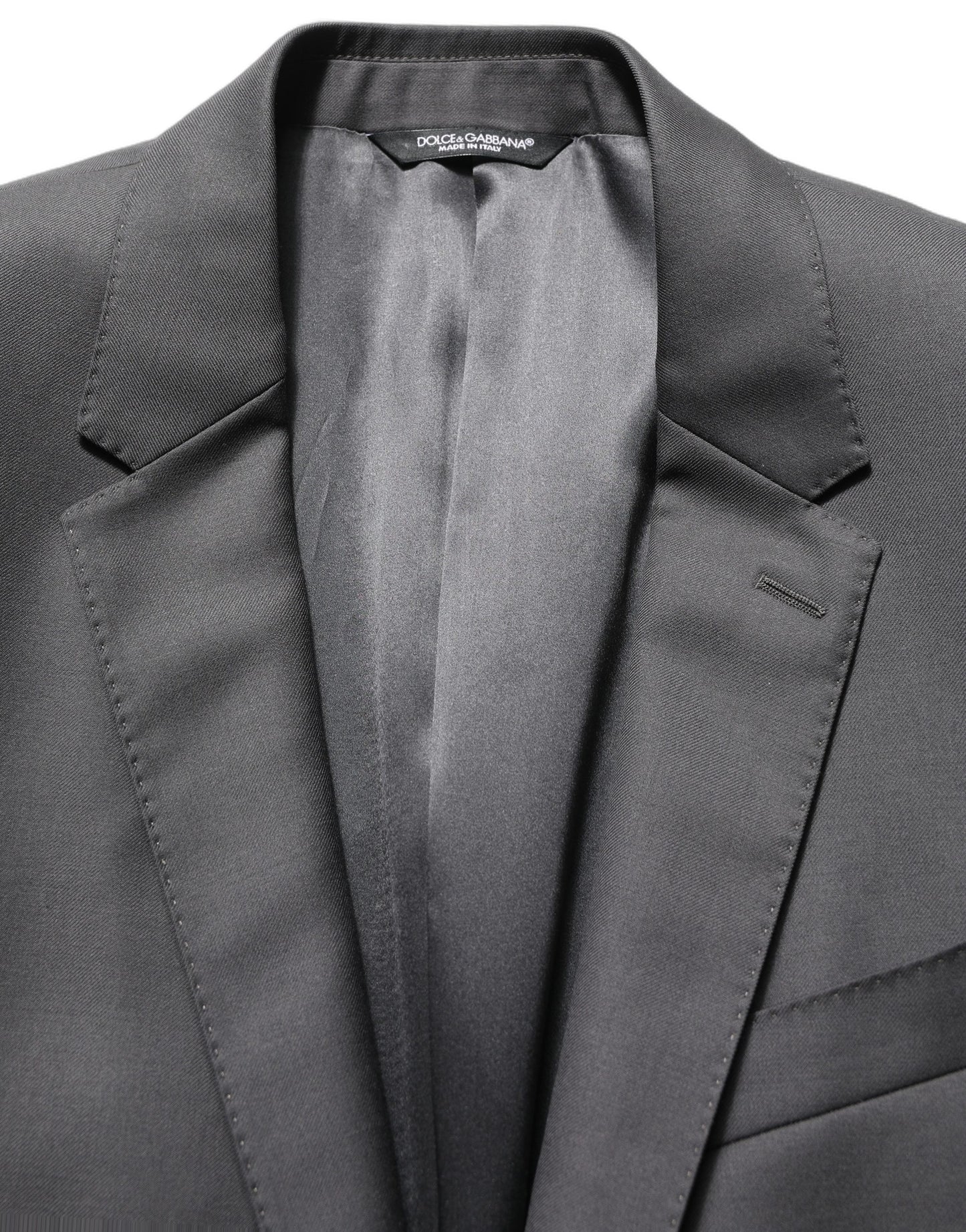 Dolce & Gabbana Gray MARTINI Slim Fit Formal 2Piece Men Suit