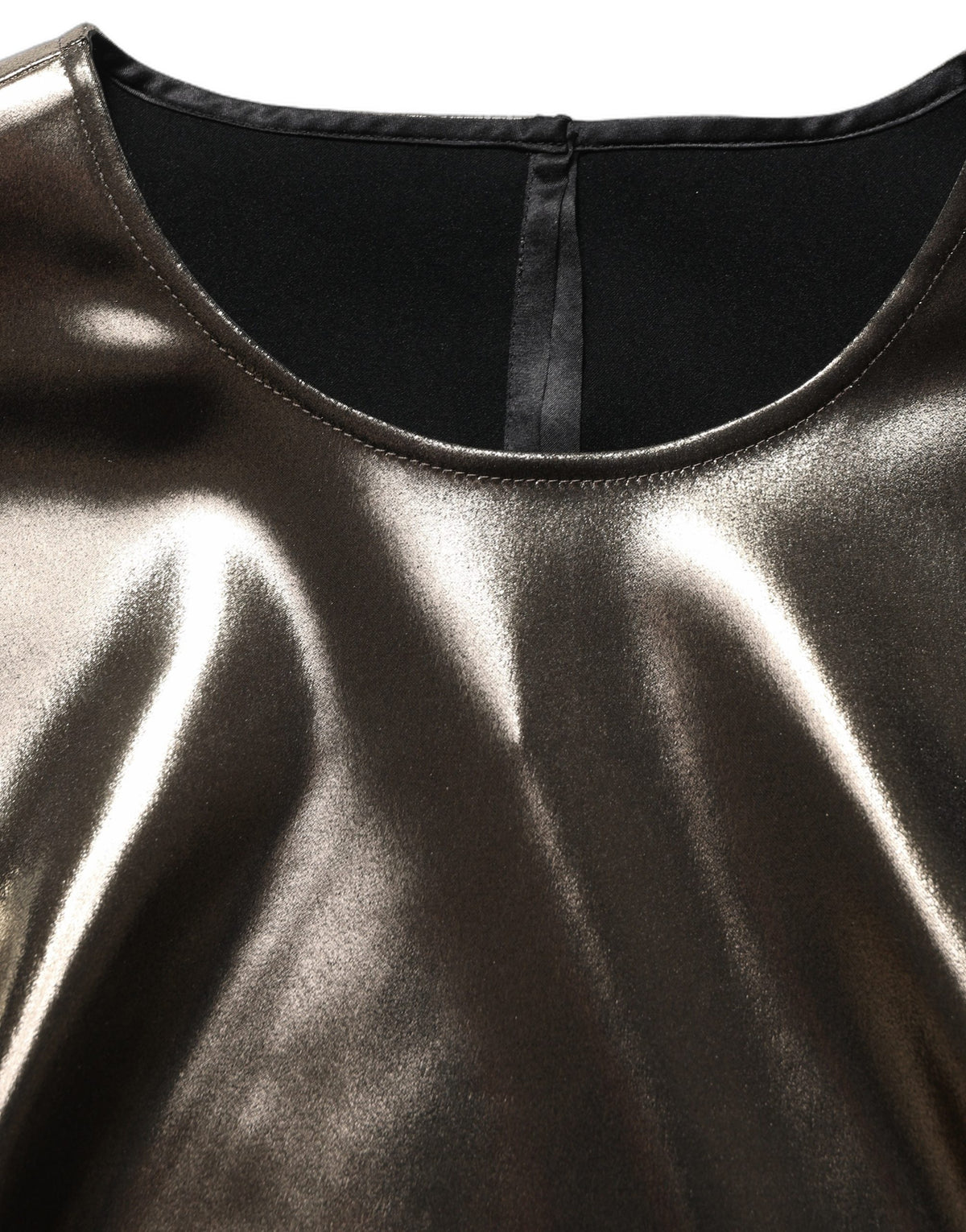Dolce & Gabbana Women's Round Neck Acetate & Nylon Tank Top - Bronze