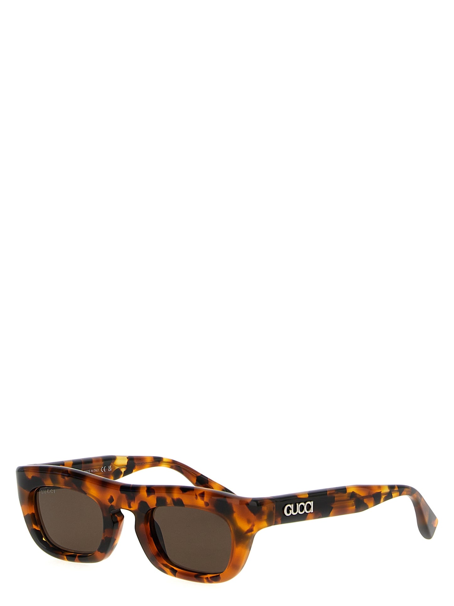 Sunglasses by Gucci for men in silk twill brown & signature features an effortlessly chic with brown coloured frame detailing and for a effortlessly chic aesthetic.