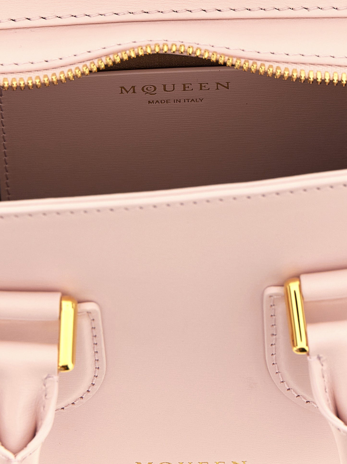 Mini Handbag by Alexander McQueen for women in calfskin leather multicolor & pink features a refined silhouette, showcasing a secure zipper, organized , and versatile shoulder-strap & handle for a refined finish.