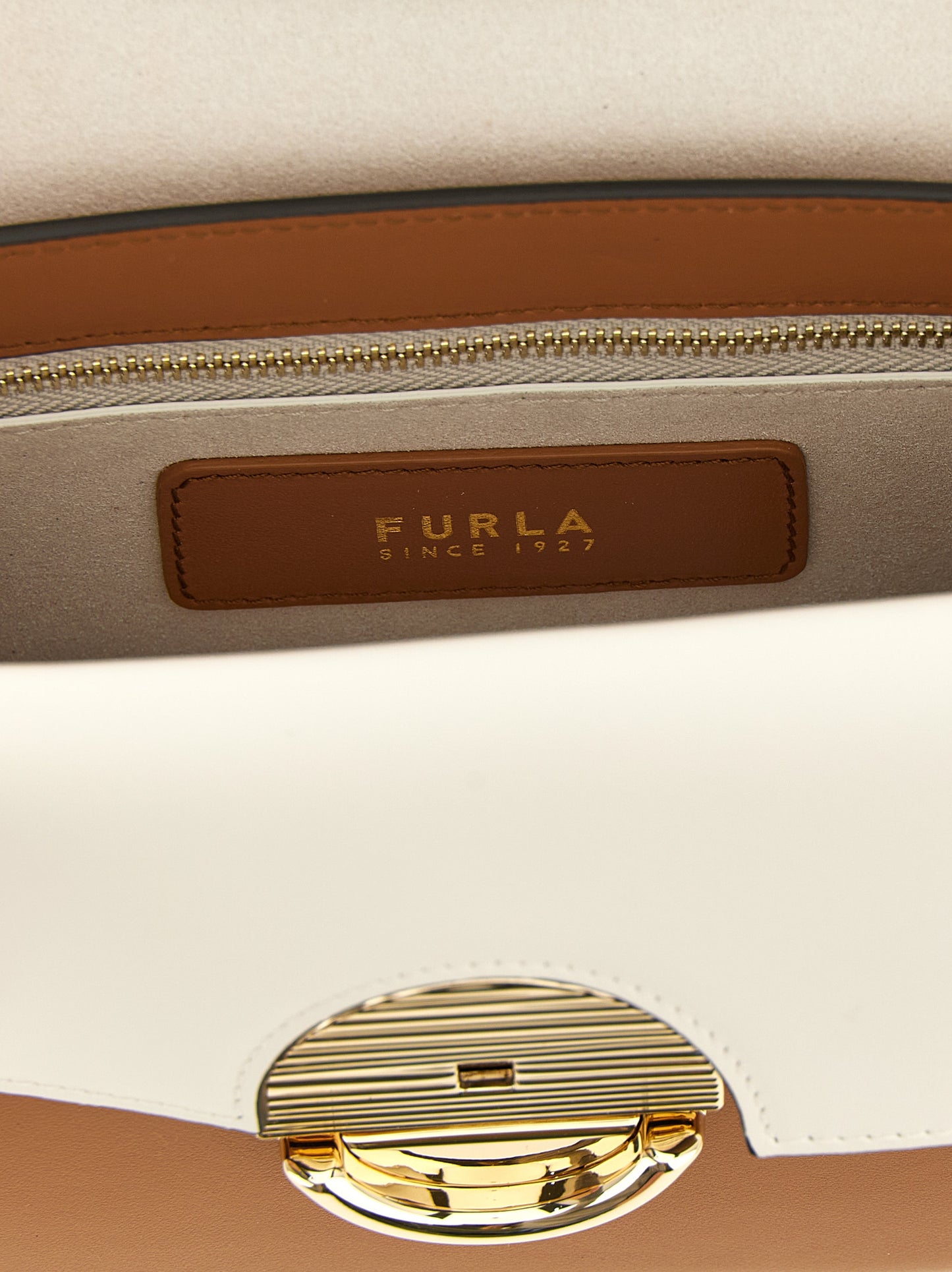 Mini Crossbody Saddle Handbag by Furla for women in pu leather multicolor showcases a versatile sophistication silhouette, featuring a secure flap, versatile sophistication , and versatile crossbody-strap, shoulder-strap & adjustable-strap for a versatile sophistication finish.