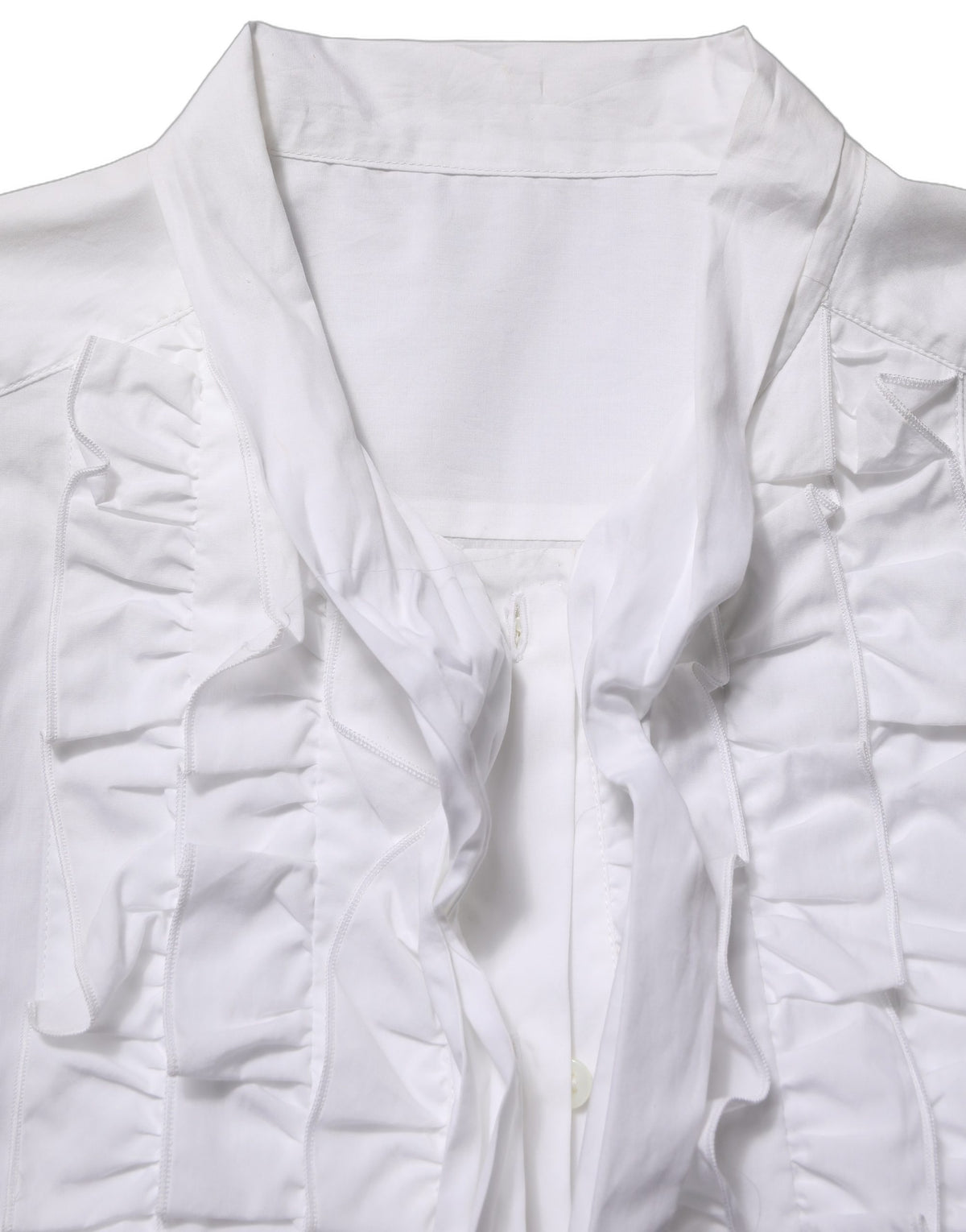 Dolce & Gabbana Women's Long-Sleeve Cotton Blouse - White