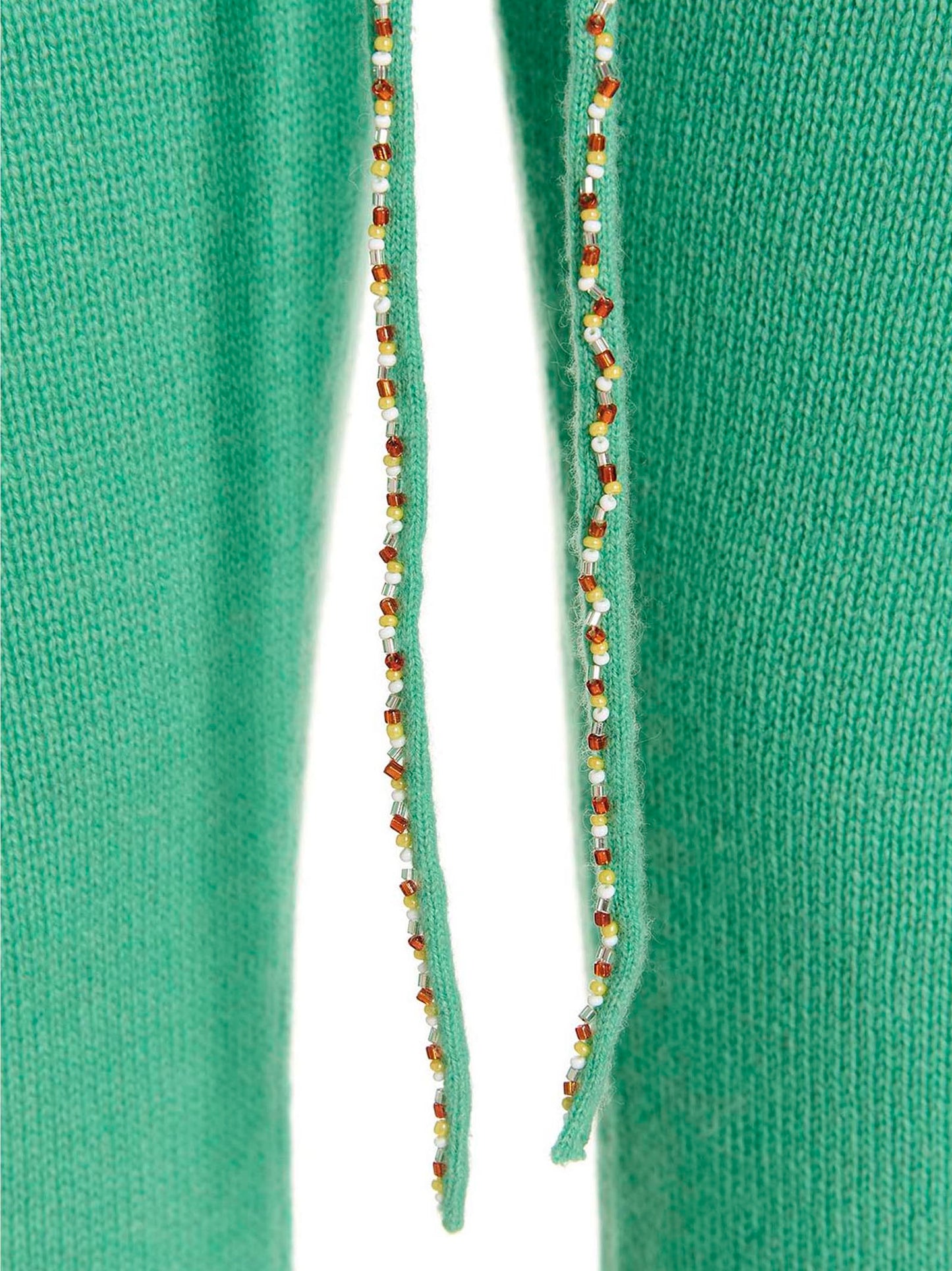 Trousers by MIXIK for women in cashmere bicolour & green presents a smart silhouette, meticulously detailed with a smart , a smart long, and a smart .