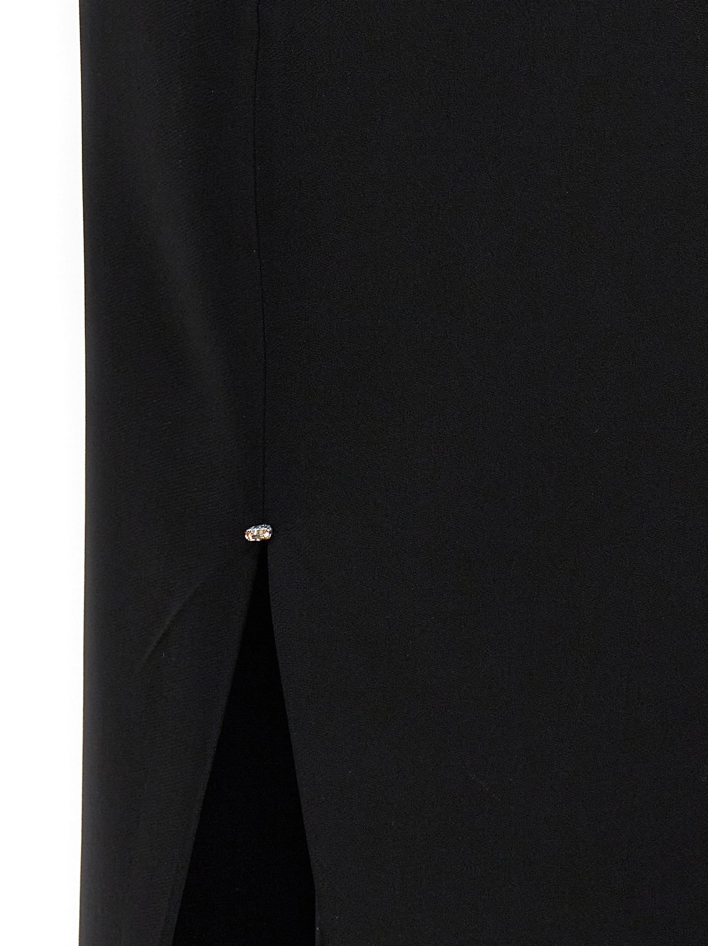 Skirt by Sportmax for women in stretch viscose black features a contoured silhouette from the Women's Stretch Viscose Long Skirt collection, characterized by its contoured long for a contoured finish.