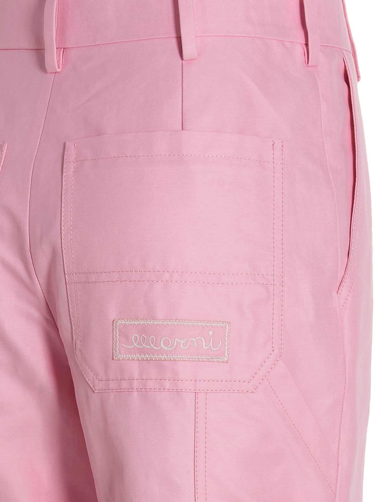 Casual Pants by Marni for women in polyamide linen & cotton multicolor & pink presents a refined pantology silhouette, artfully defined by a refined pantology , long, and a sophisticated .