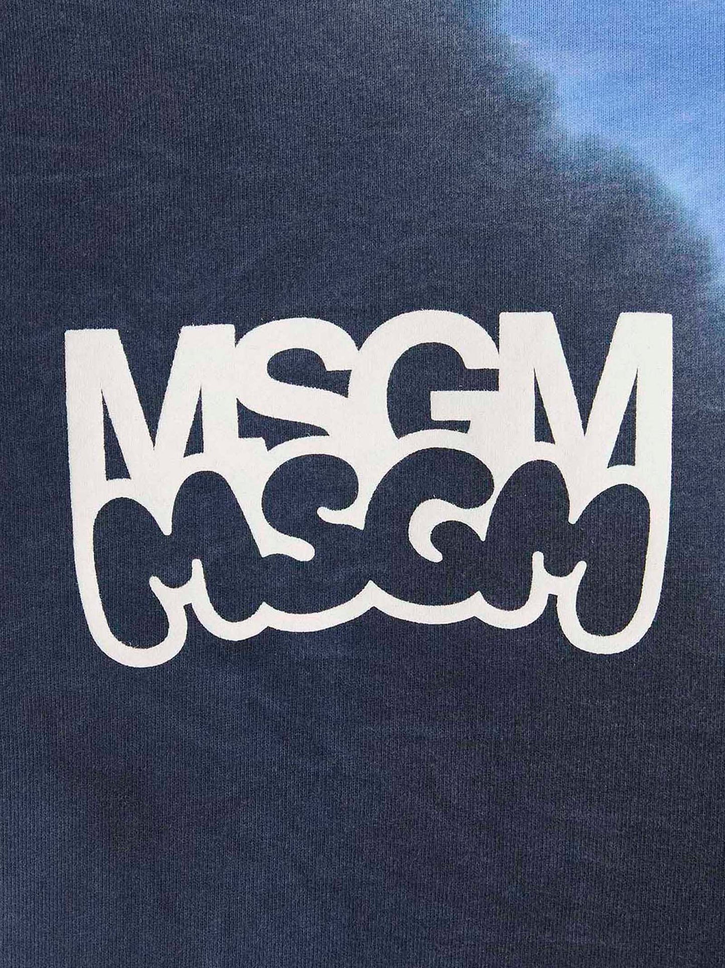 Sweatshirt by MSGM for men in cotton multicolor, tie-dye & print features an exquisite silhouette, showcasing and details for a exquisite look.
