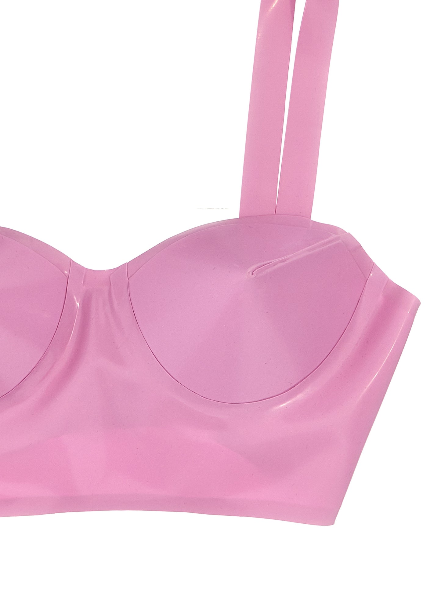 Bra by Maison Margiela for women in lurex multicolor & pink features an chic silhouette, showcasing the chic design of the Women's Lurex Bra collection with a sophisticated and chic fit.