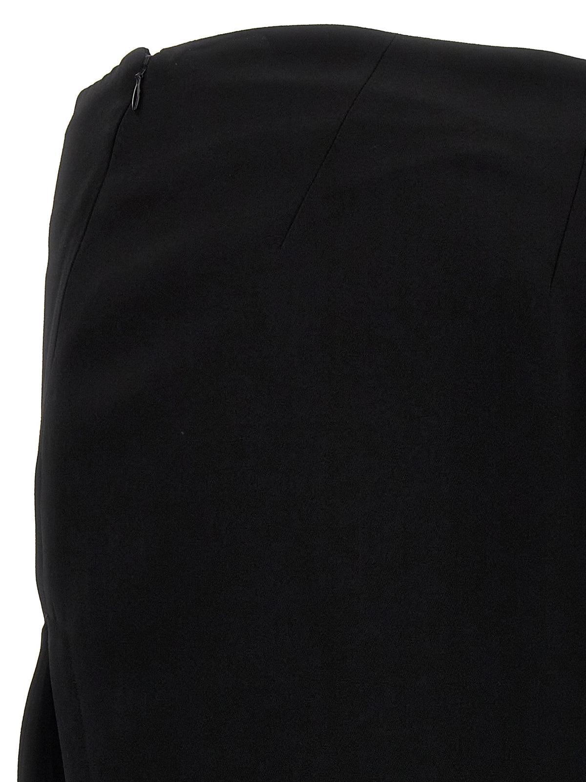 Ann Demeulemeester Essence Women's Asymmetrical Lamb Leather Mini Skirt - Black