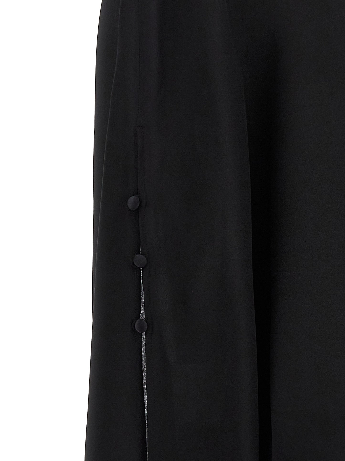 DI.LA3 PARI' Black Silk Blouse