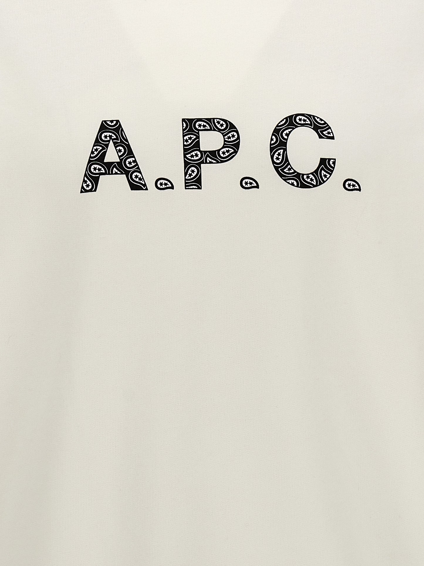 Sweatshirt by A.P.C. for men in organic cotton bicolour, black, white & print features an exquisite silhouette, showcasing and details for a exquisite look.