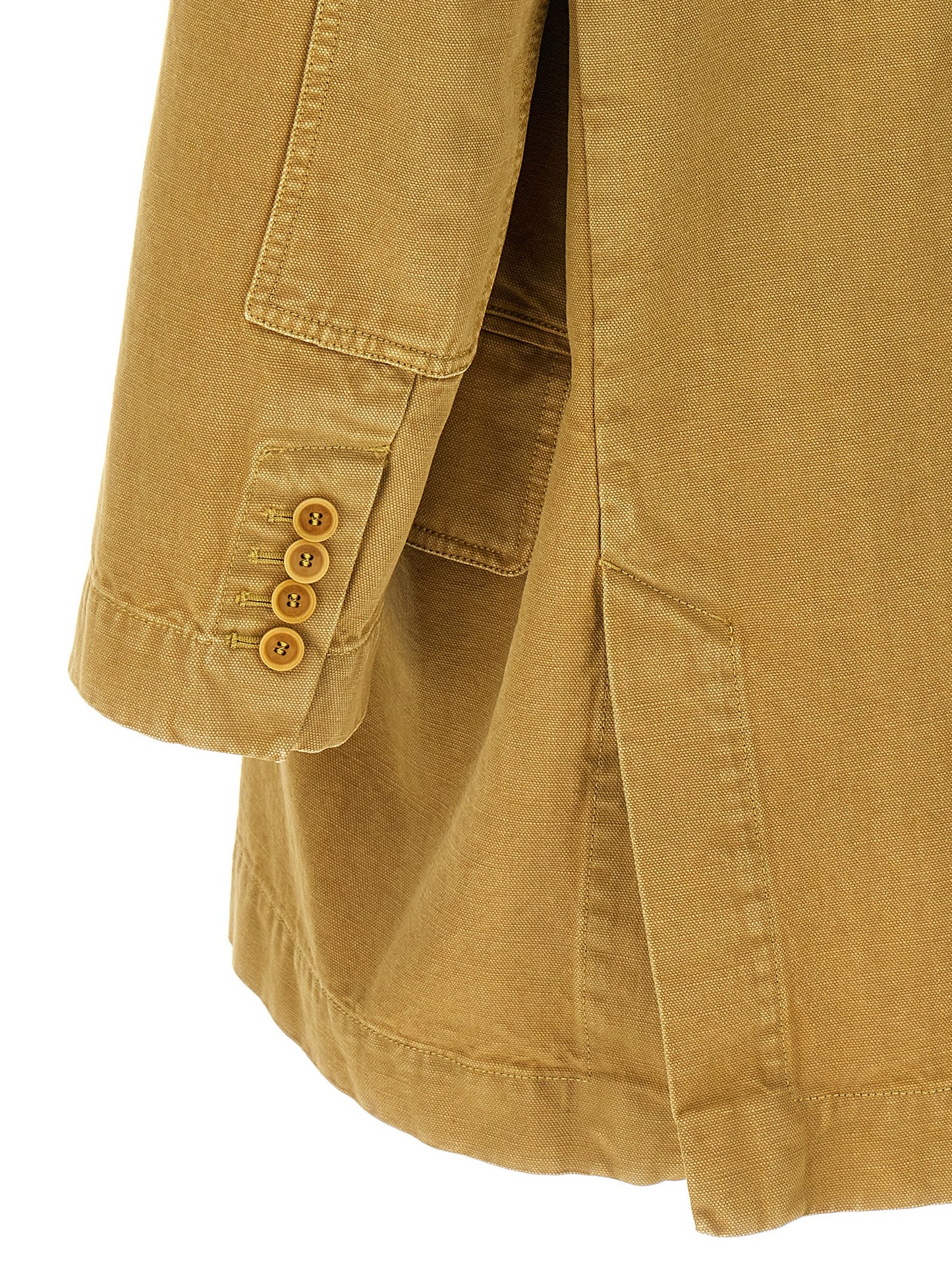 Blazer by Max Mara for women in cotton canvas beige features an stylish silhouette, showcasing a sophisticated and stylish for a truly stylish finish.