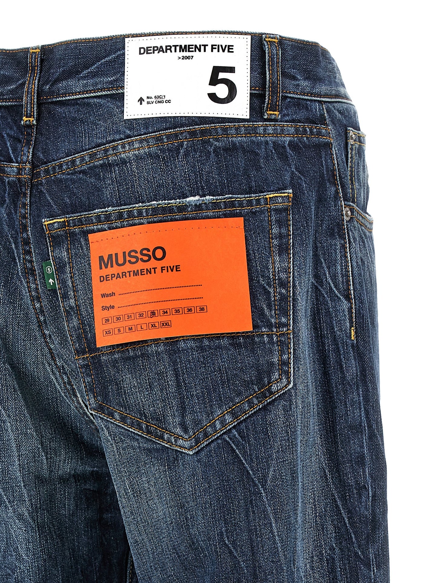 Jeans by Department 5 for men in denim cotton blue features an sophisticated and with a precise long, creating a sophisticated and sophisticated silhouette.