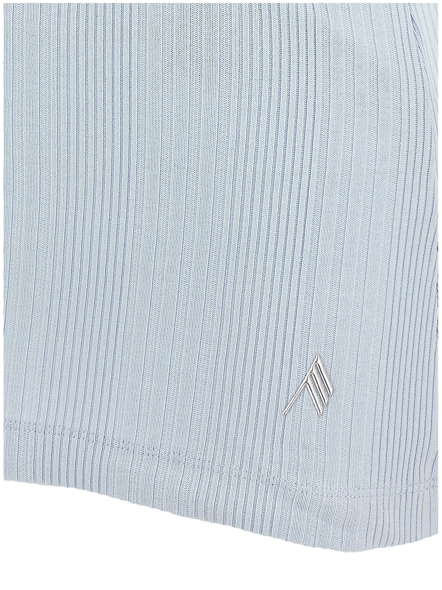Tank Top by The Attico for women in cotton light-blue showcases a sublime silhouette, with and details for a sublime finish.