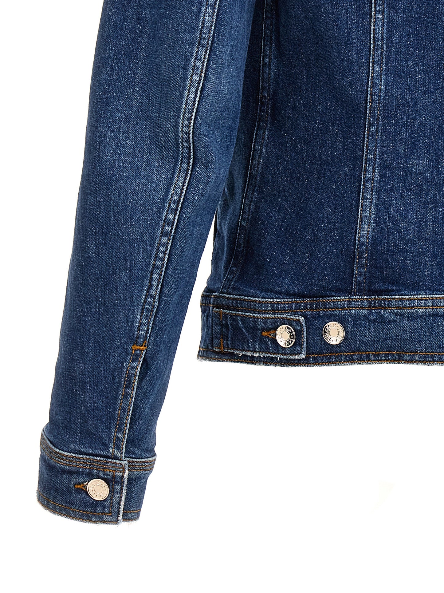 Trucker Jacket by Dolce & Gabbana for men in stretch denim cotton blue features an contemporary silhouette, showcasing a sophisticated and contemporary pockets for a truly refined look.