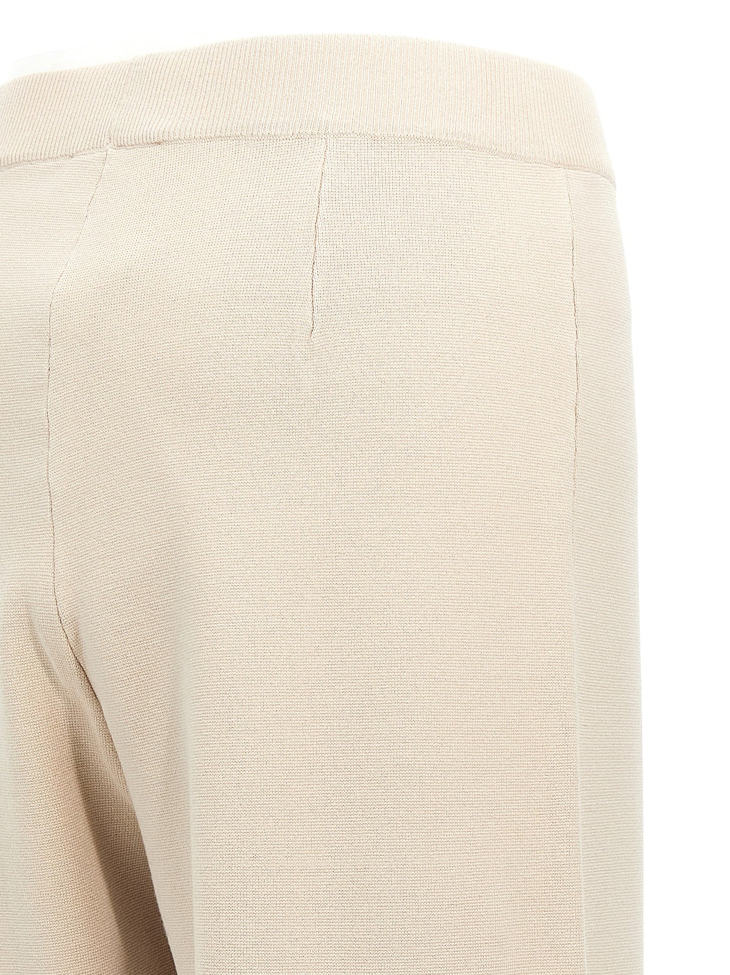 Trousers by Max Mara for women in polyester & viscose beige features a tailored silhouette with a tailored , defined by its long and a sophisticated .