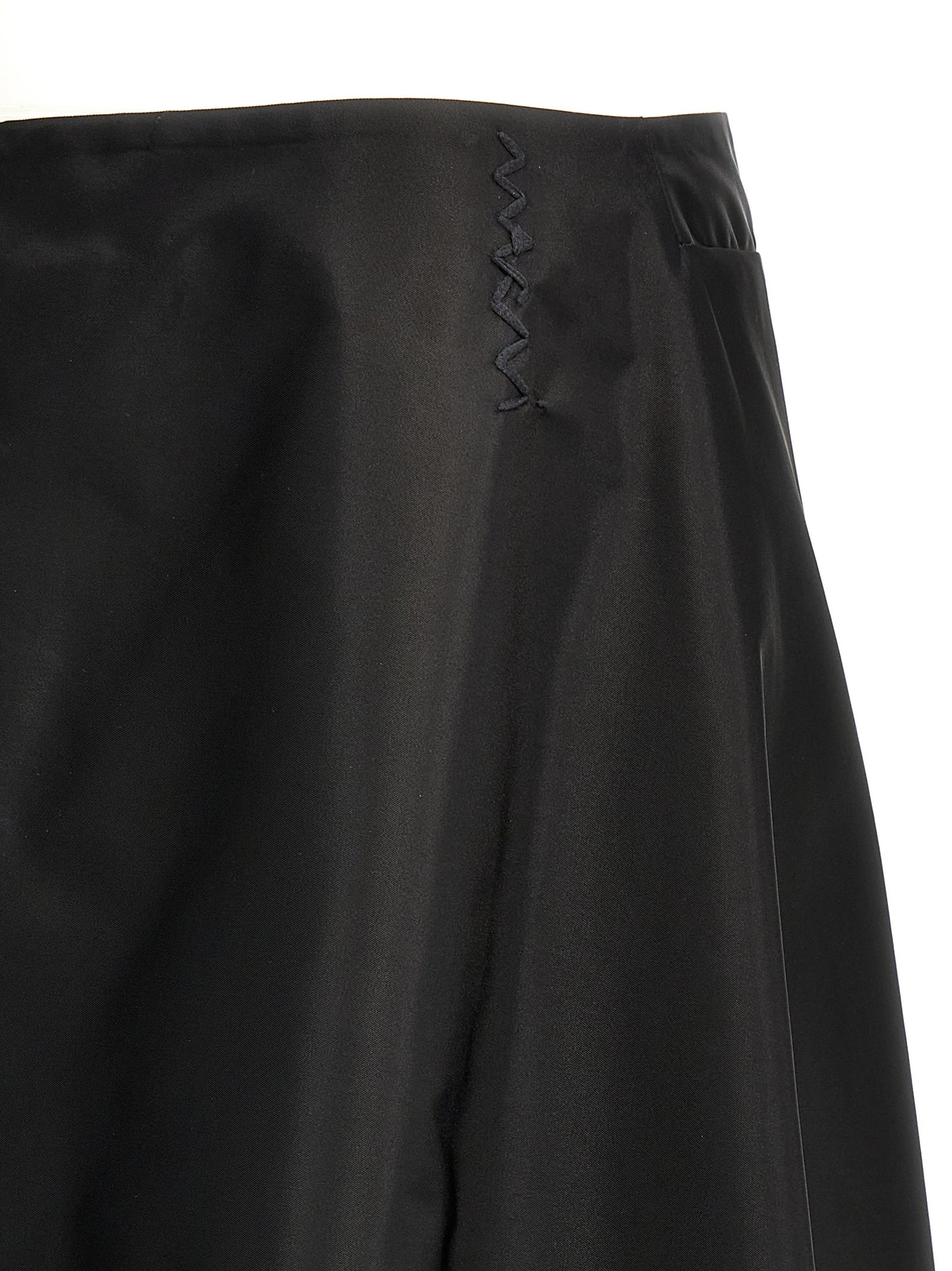 Skirt by Marni for women in nylon black features a captivating silhouette, showcasing the captivating Women's Nylon Midi Skirt design with a sophisticated midi for a captivating look.