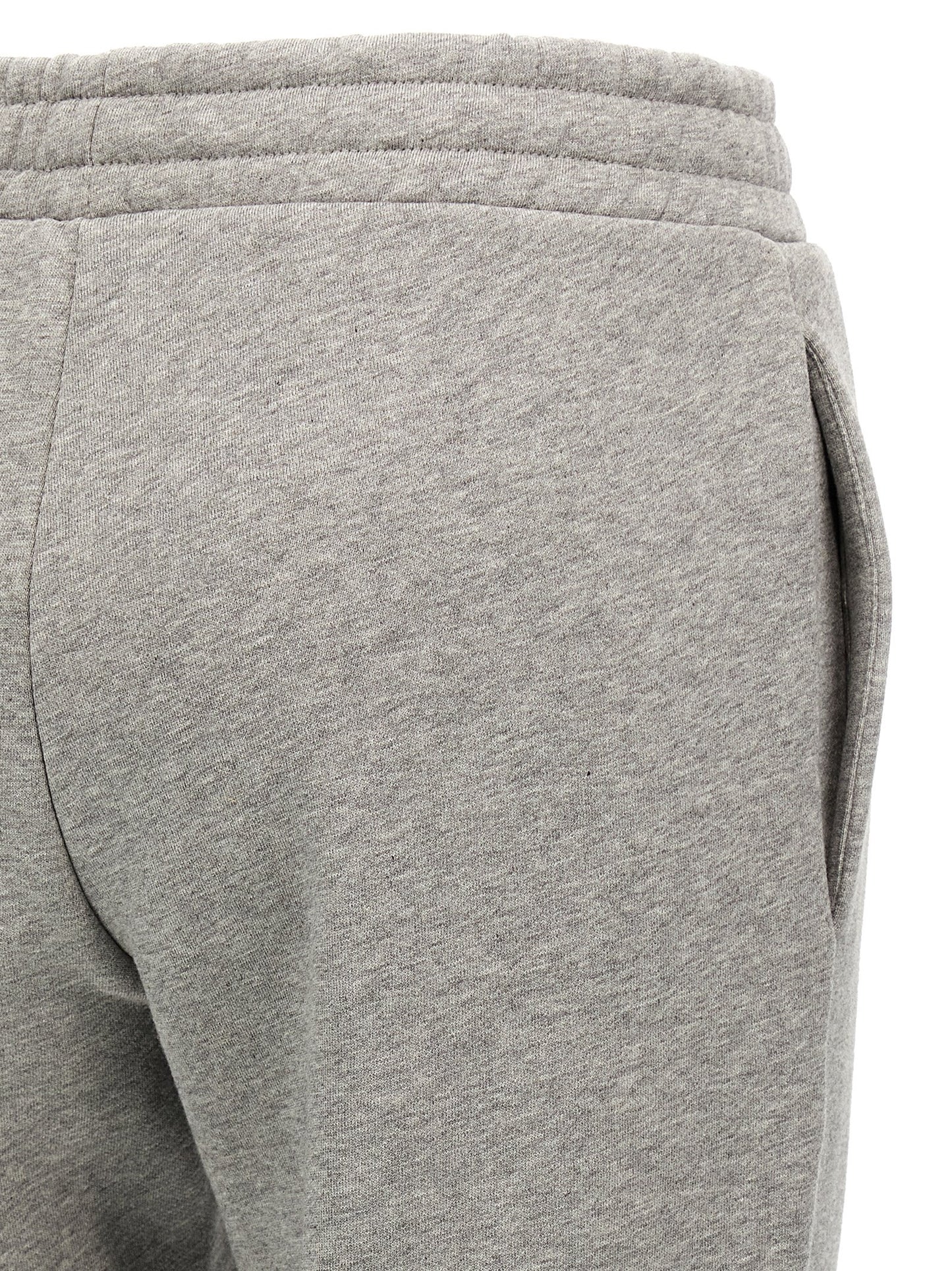 Joggers by The Attico for women in cotton gray features an sartorial straight-leg and long with a cut for a sartorial finish.