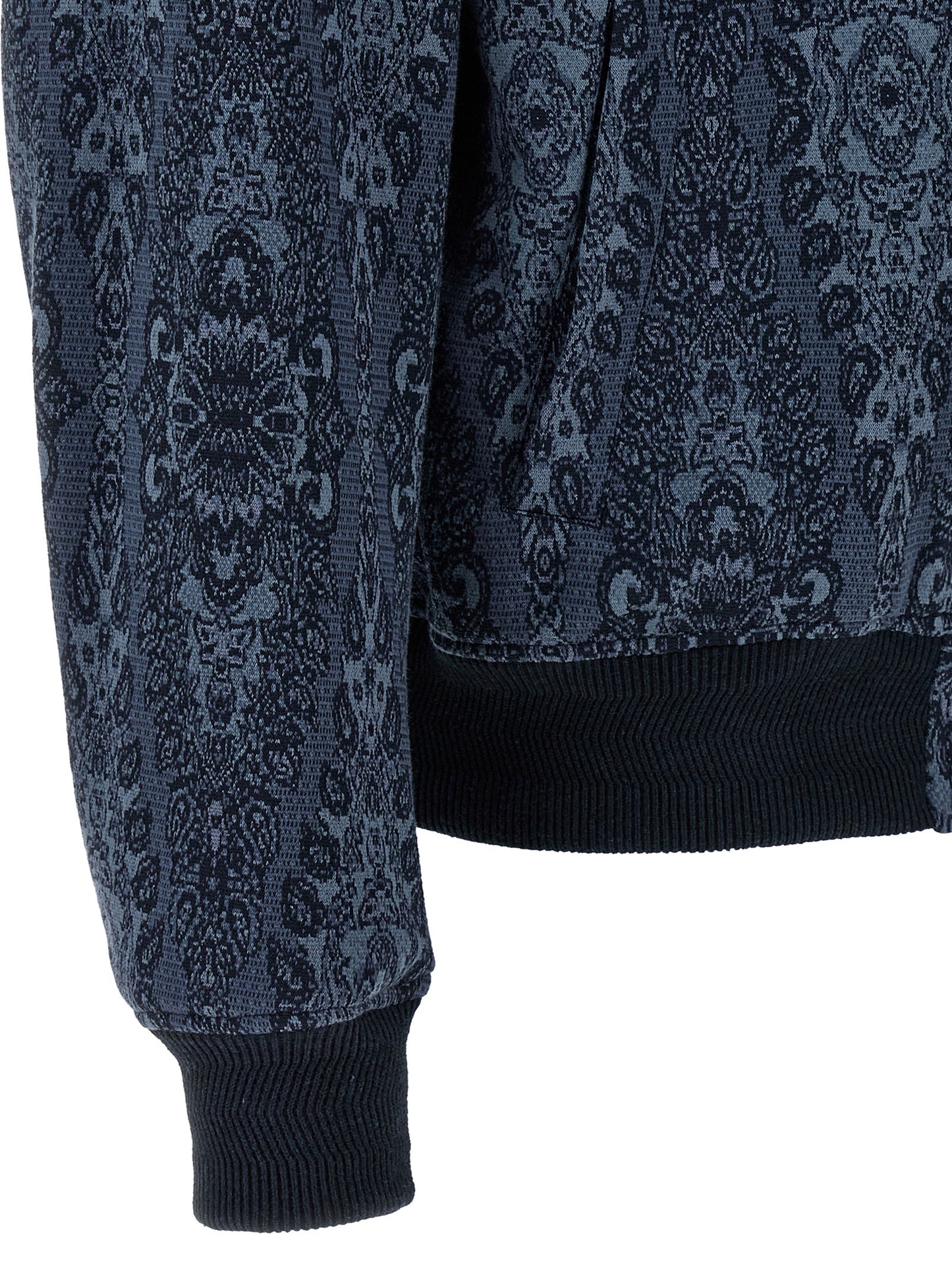 Bomber Jacket by Etro for men in polyamide polyester viscose & cotton blue & jacquard features an contemporary silhouette, showcasing a sophisticated and contemporary pockets for a truly refined look.