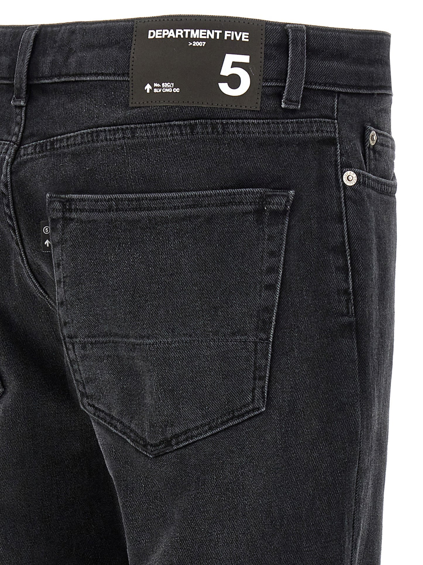Jeans by Department 5 for men in stretch denim cotton black features an sophisticated and with a precise long, creating a sophisticated and sophisticated silhouette.