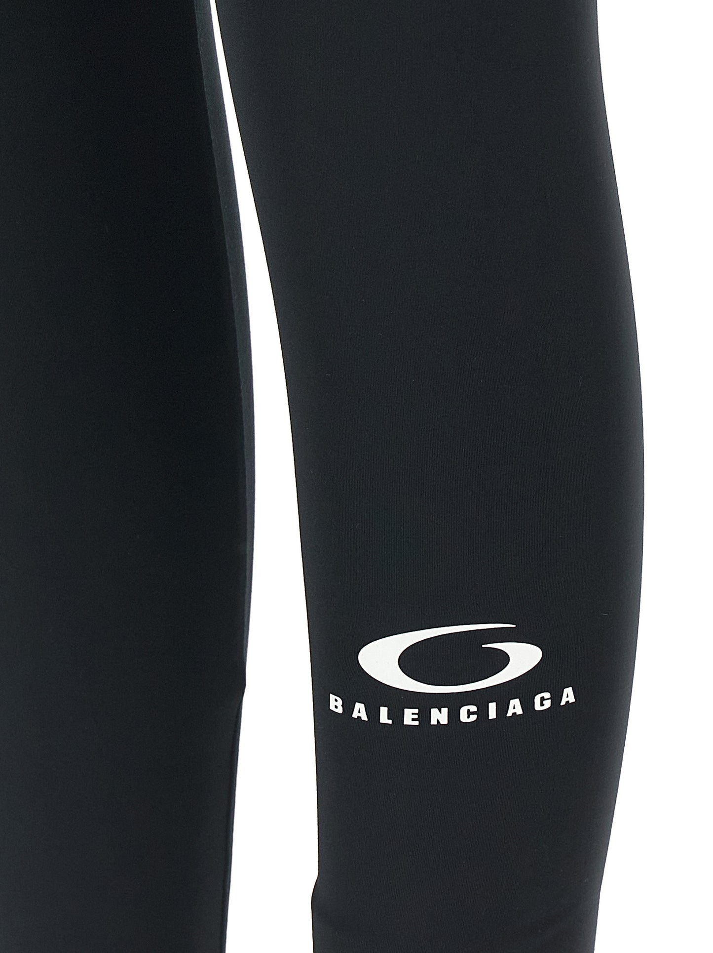 Activewear Leggings by Balenciaga for men in stretch polyester black & print features an streamlined athletic & leggings and with a long cut, beautifully enhanced by performance-driven .
