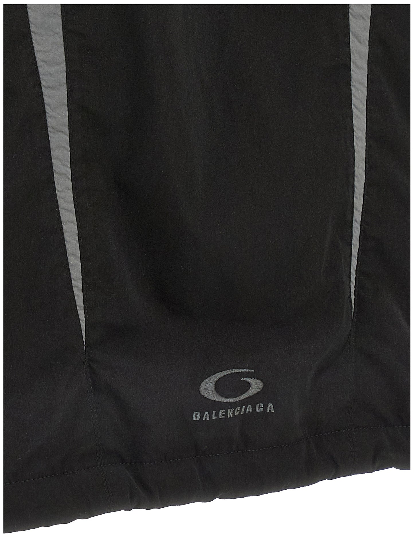 Hooded Jacket by Balenciaga for men in polyester & mesh black features an utilitarian silhouette with a refined , showcasing sophisticated hooded & windproof for an utilitarian aesthetic.
