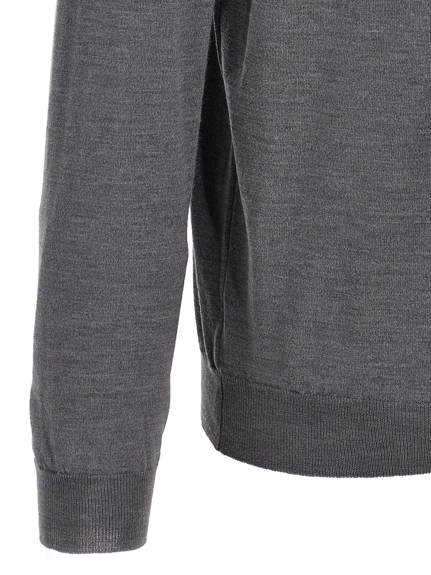 Polo Shirt by ZANONE for men in polyamide & virgin wool gray features a eye catching silhouette, showcasing a refined and for a eye catching finish.