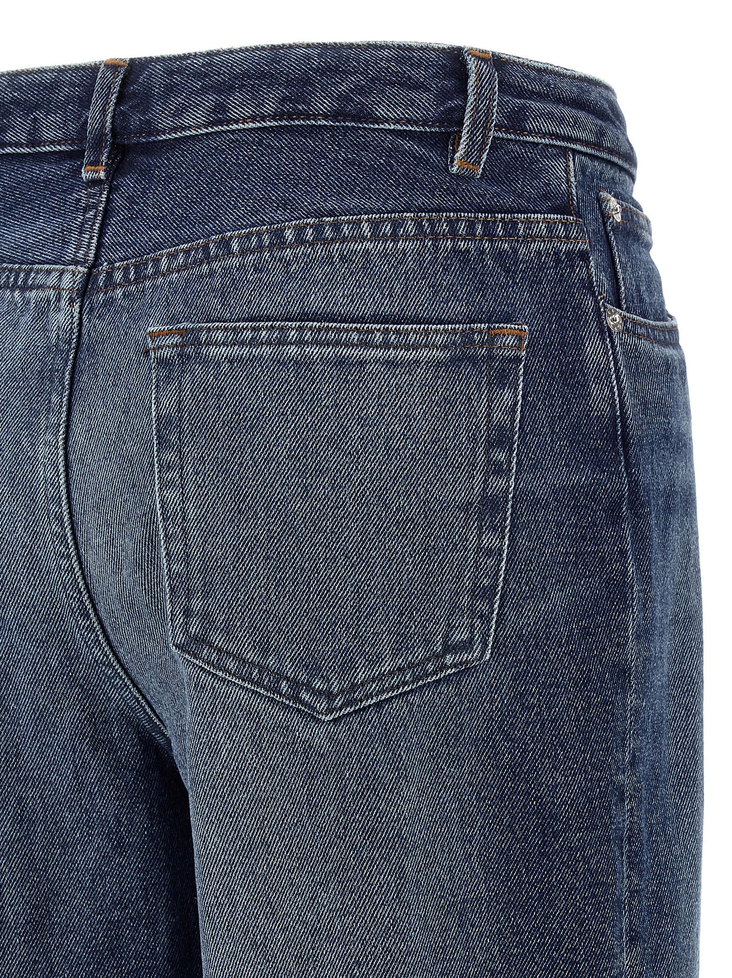 Jeans by A.P.C. for women in denim cotton blue presents a refined pantology silhouette, artfully defined by a refined pantology straight-leg & wide, long, and a sophisticated .