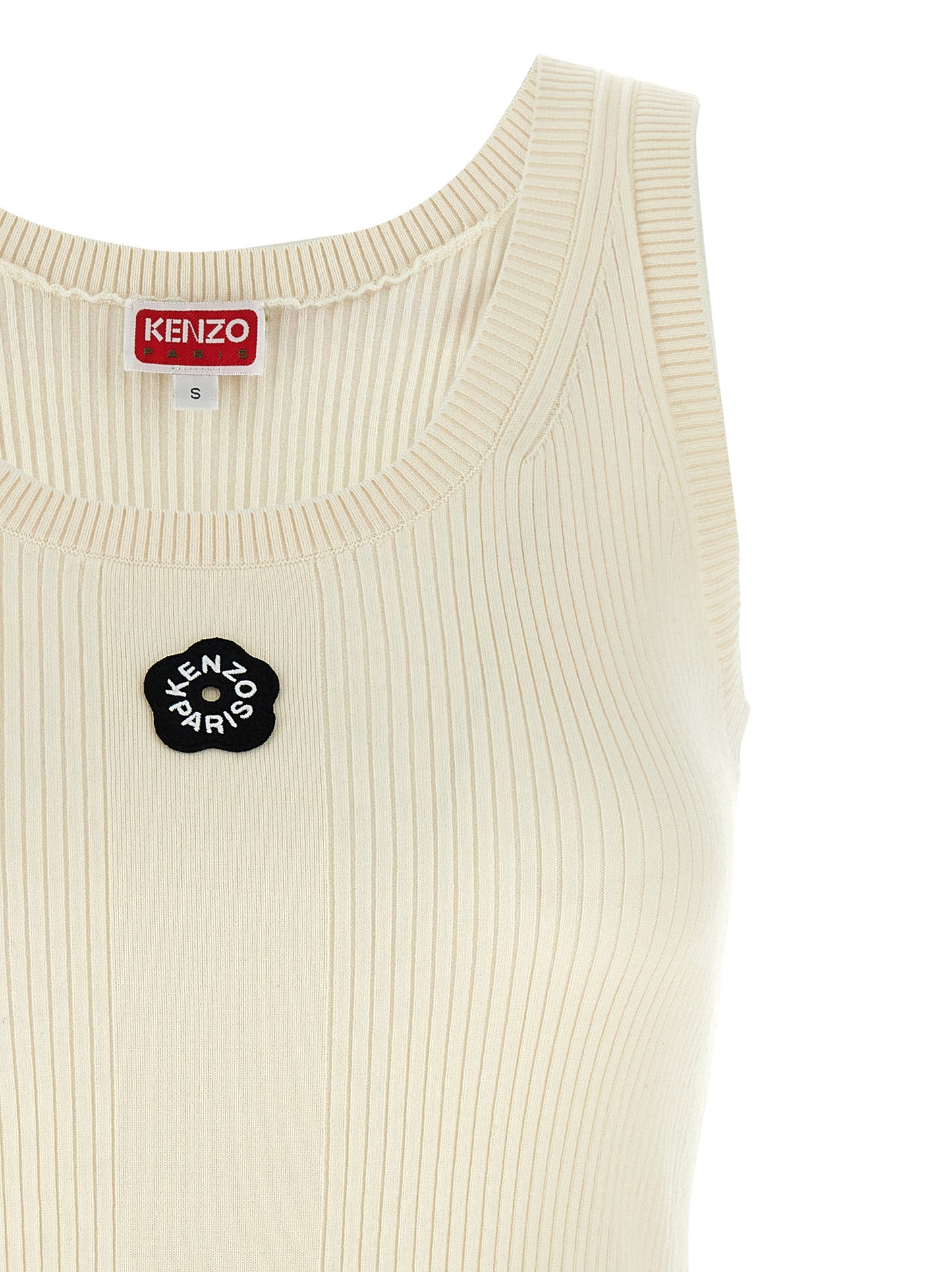 T-Shirt by Kenzo for women in polyester & viscose white features an edgy silhouette, meticulously detailed with a sophisticated and for a truly edgy finish.