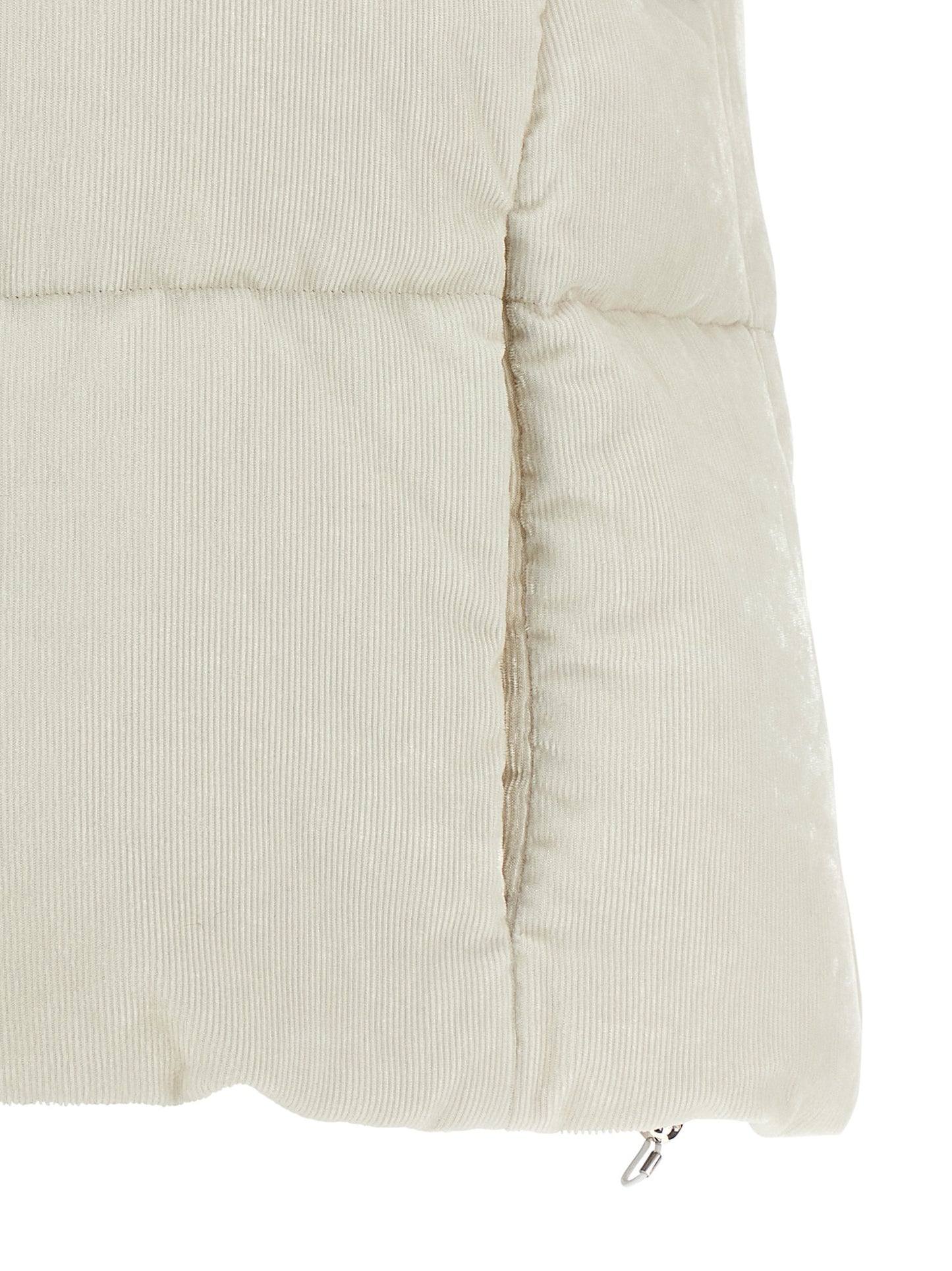 Herno White Viscose Sleeveless Jacket