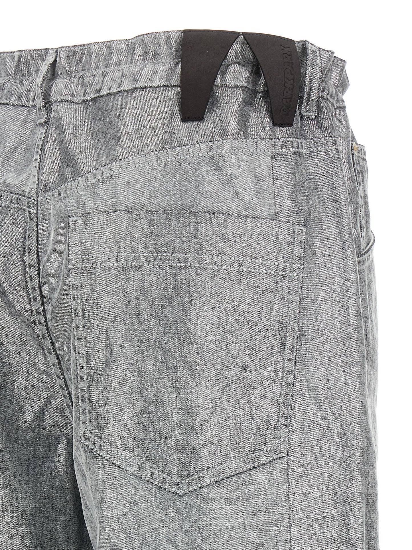 Jeans by Darkpark for women in cotton denim silver presents a refined pantology silhouette, artfully defined by a refined pantology wide, long, and a sophisticated .