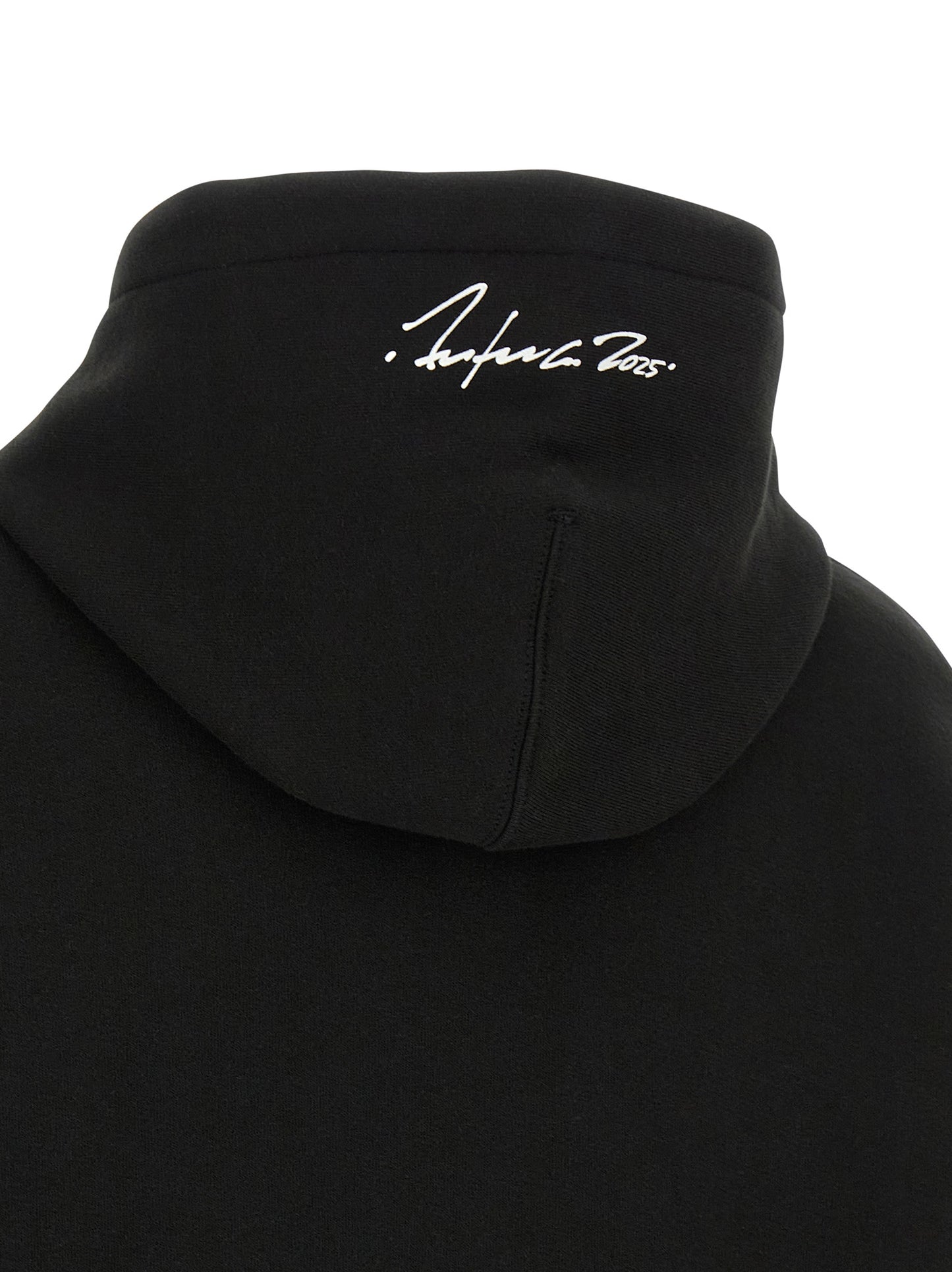 Sweatshirt Hoodie by Kenzo for women in cotton black & print features an avant-garde silhouette, showcasing a sophisticated and detail for a truly avant-garde finish.
