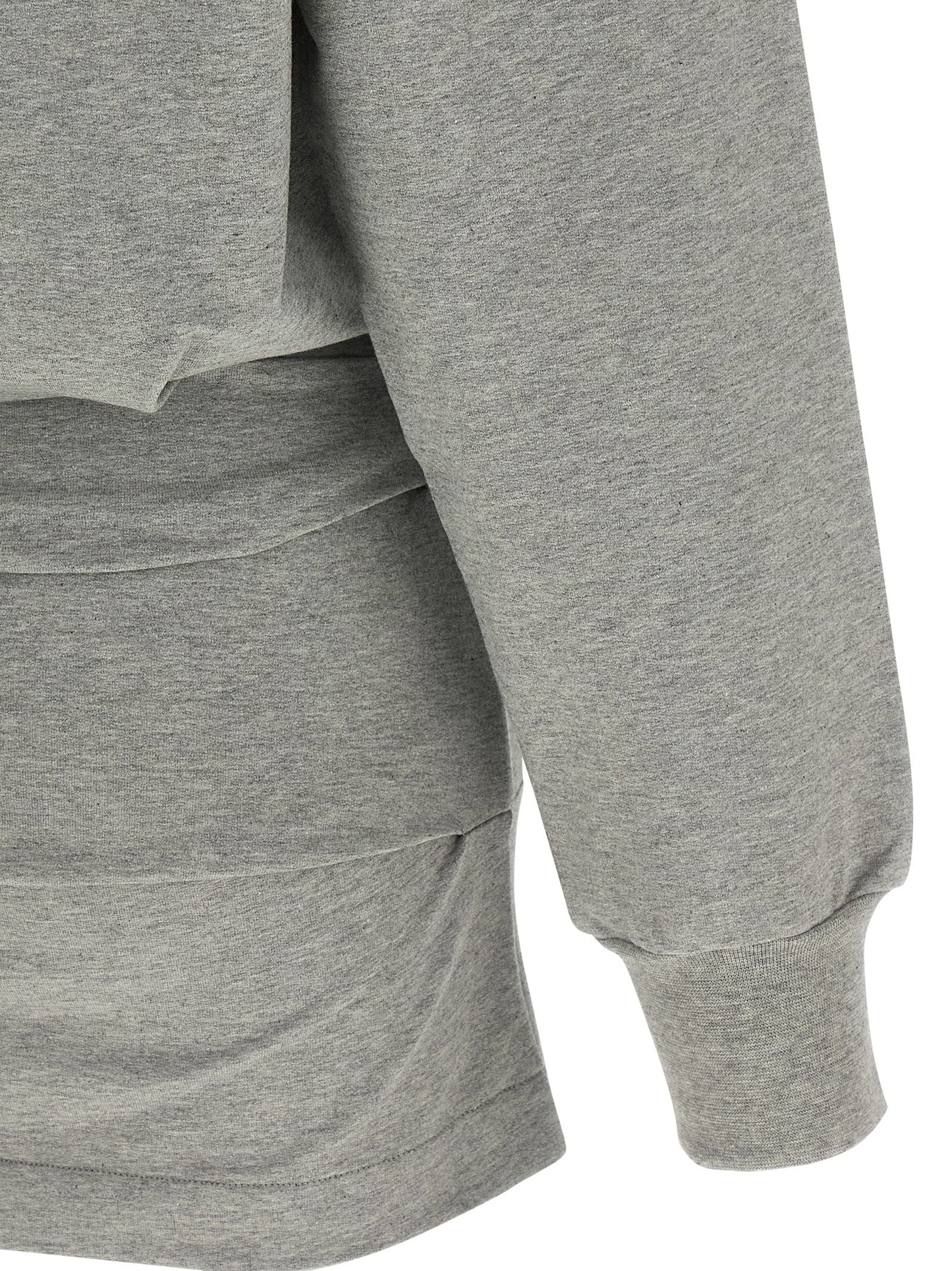 Dress by The Attico for women in stretch cotton gray features an cute silhouette, detailed with a and that elegantly flows into a cute short mini.